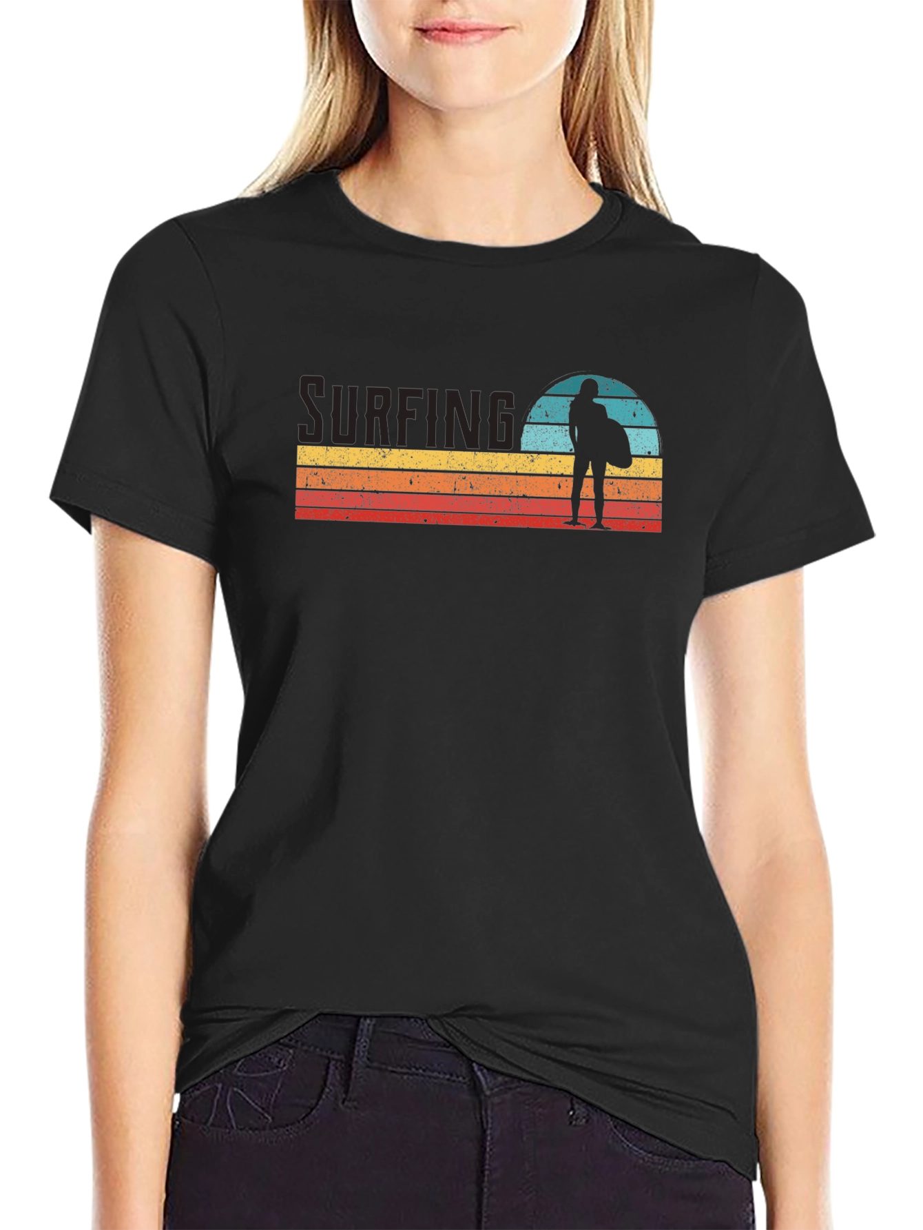 Retro Surfing Graphic Tee