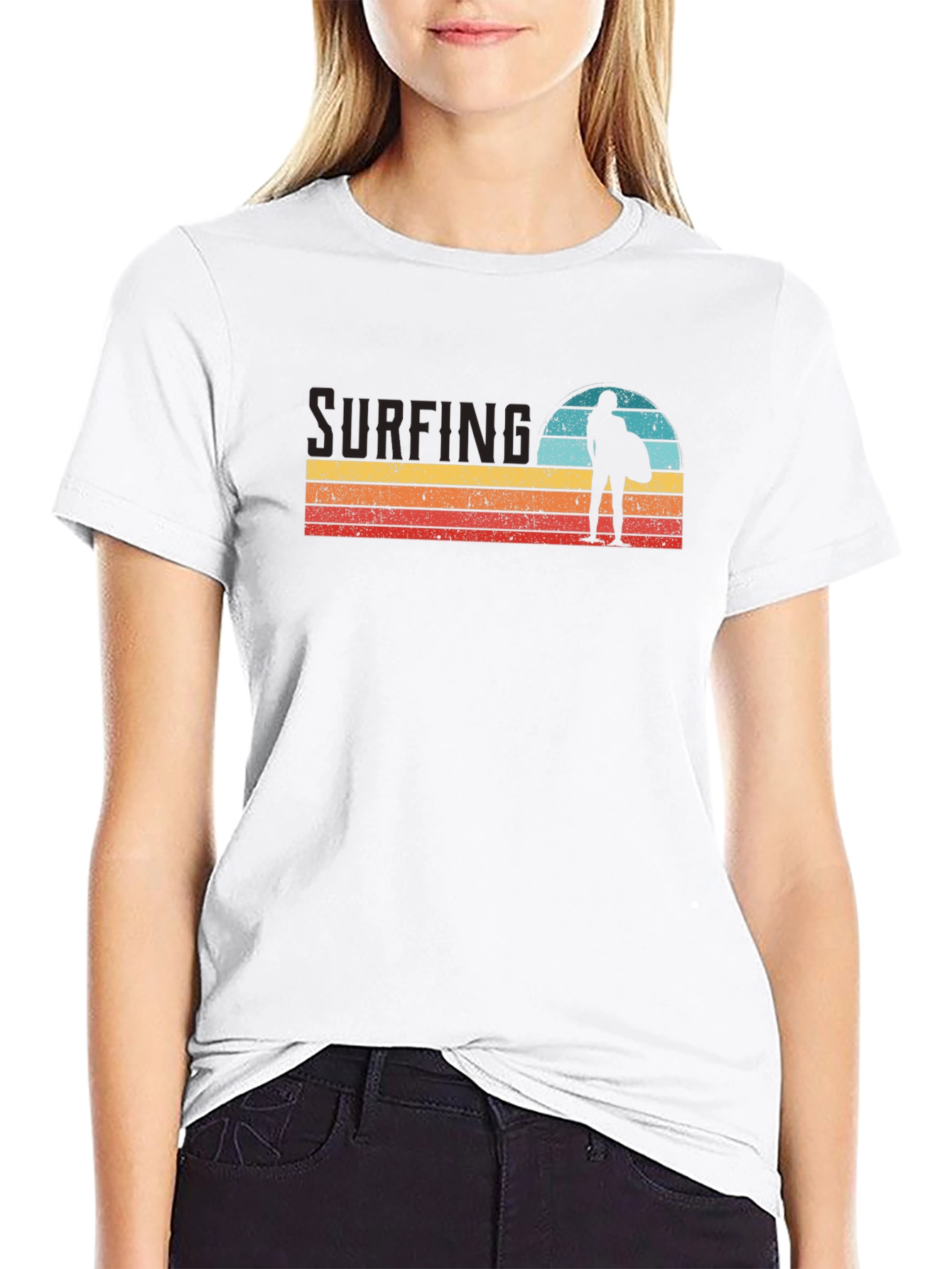 Retro Surfing Graphic Tee