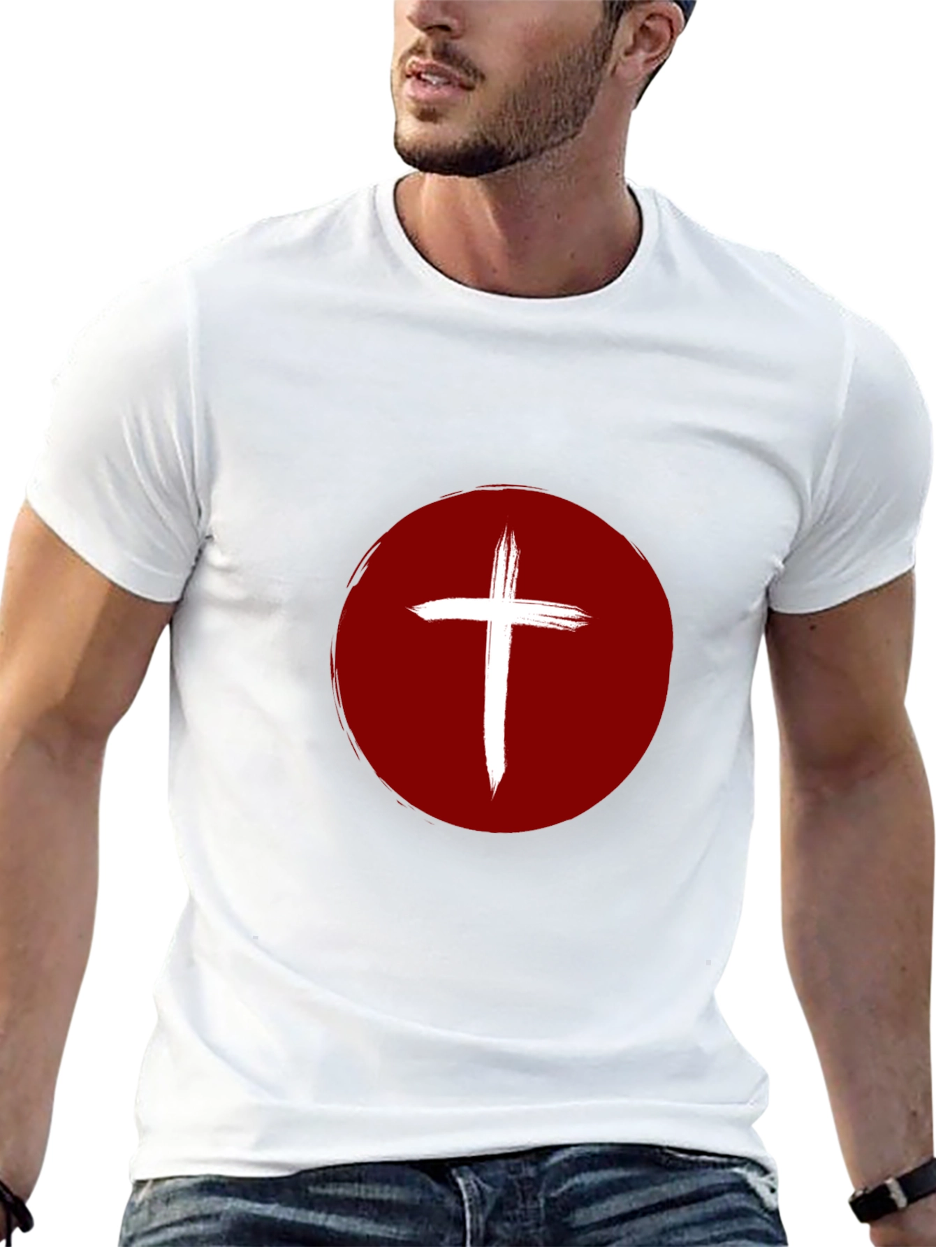 Cross Graphic Tee - Bold Religious Design