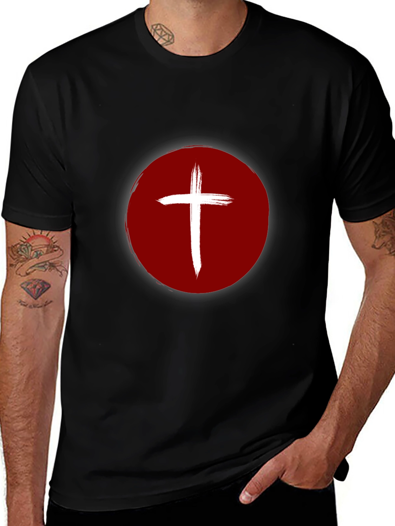 Cross Graphic Tee - Bold Religious Design