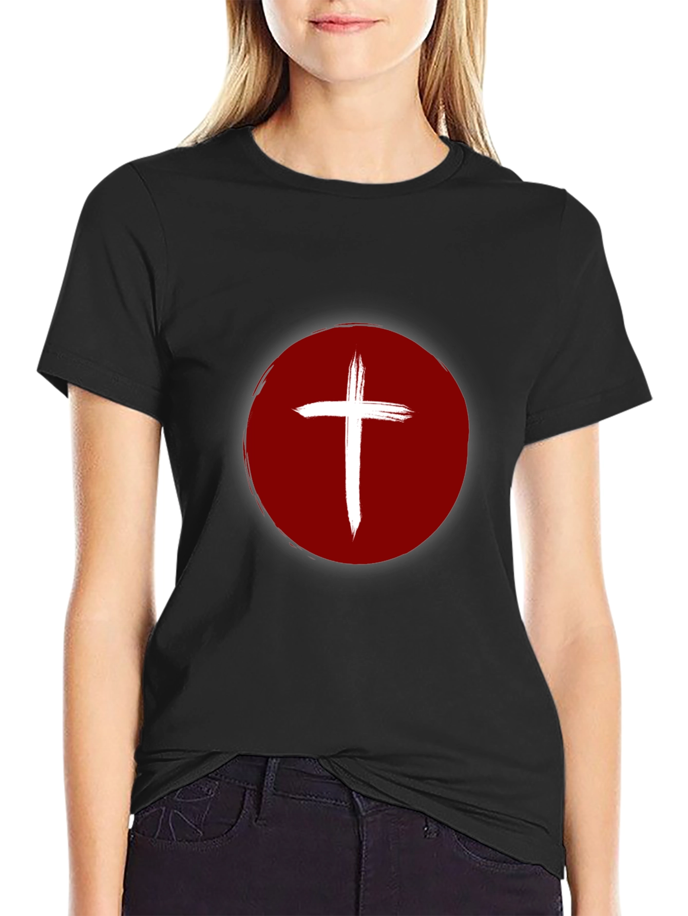 Cross Graphic Tee - Bold Religious Design