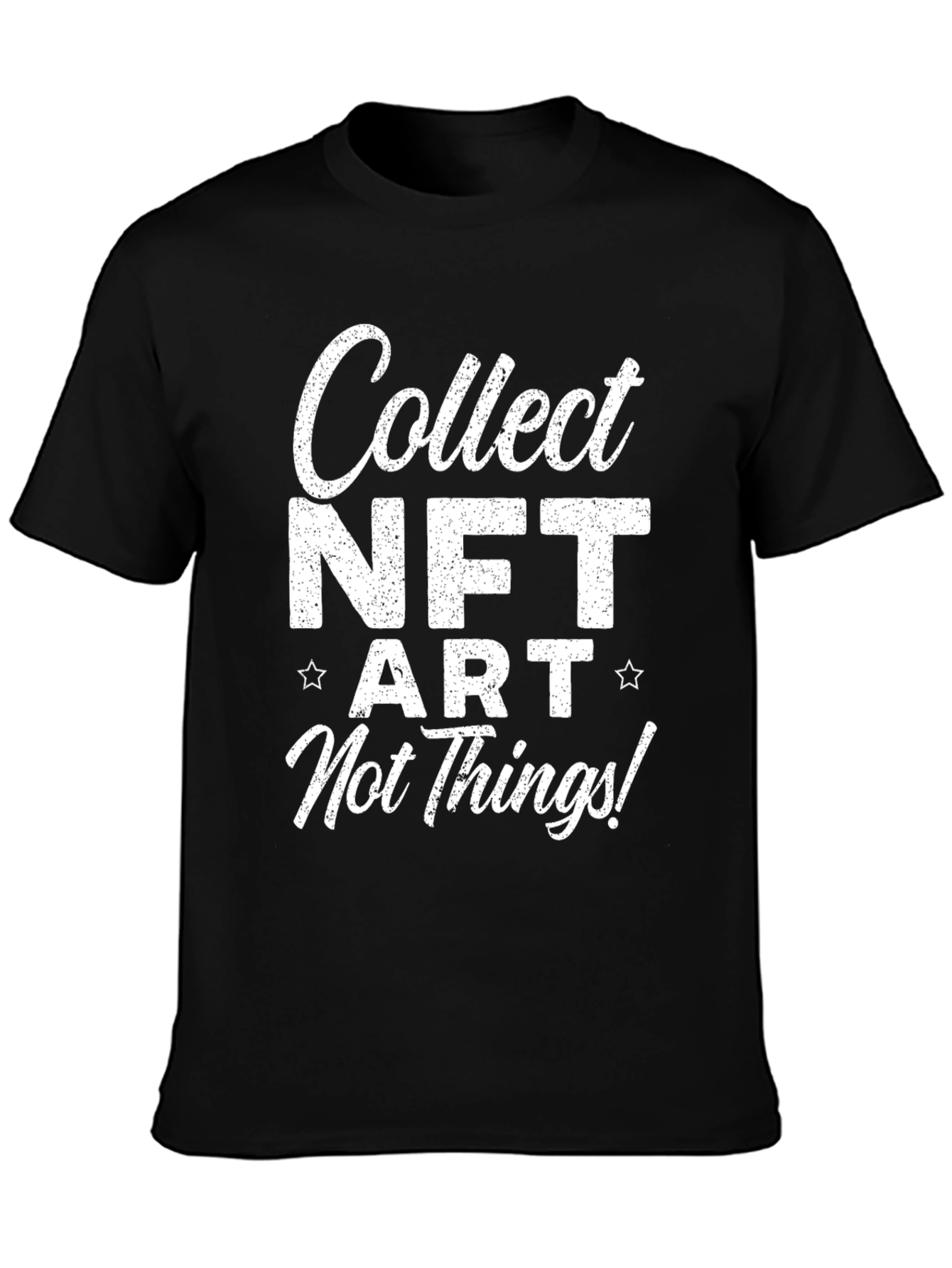 Collect NFT Art T-Shirt - Black Graphic Tee