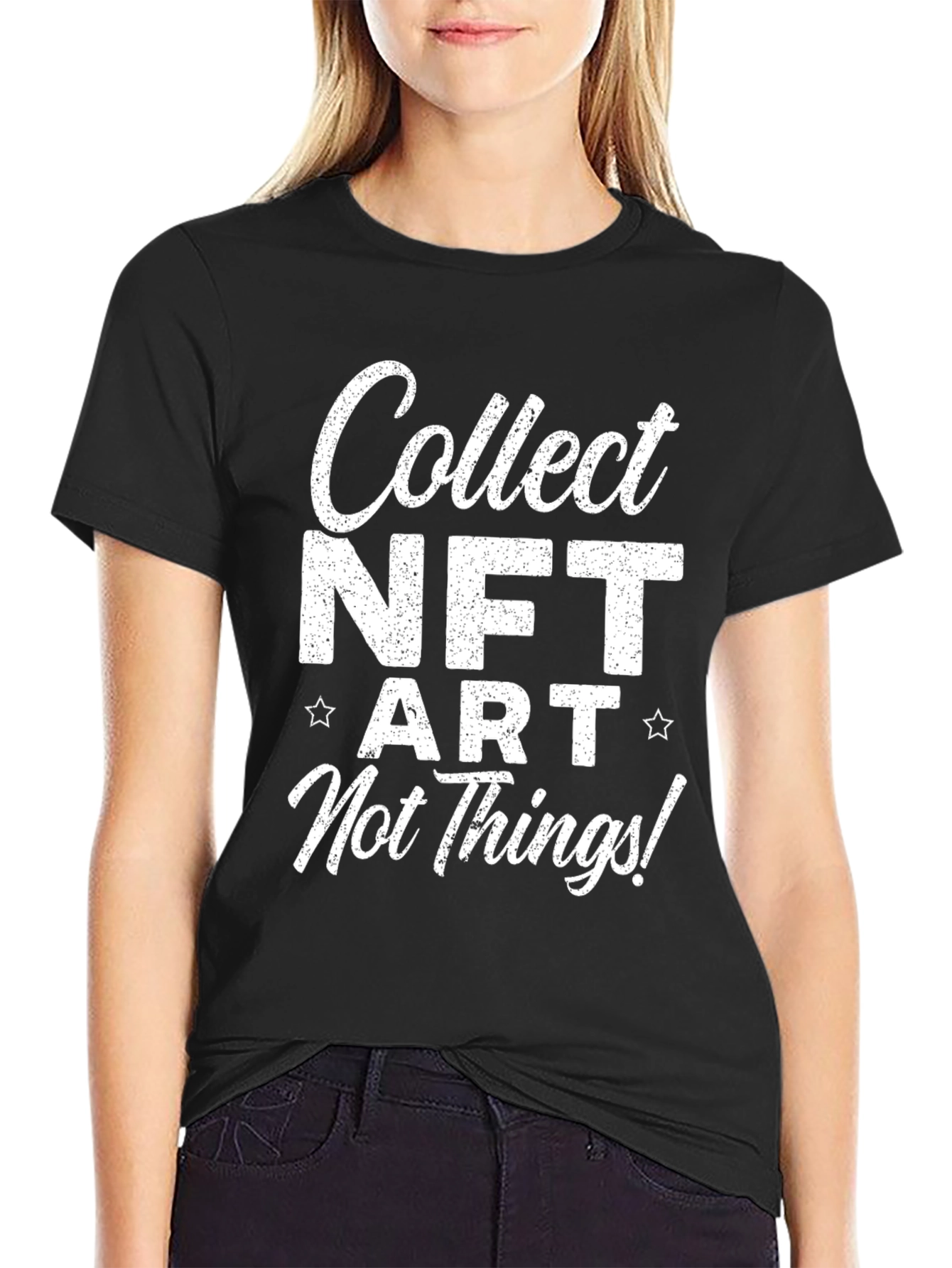 Collect NFT Art T-Shirt - Black Graphic Tee