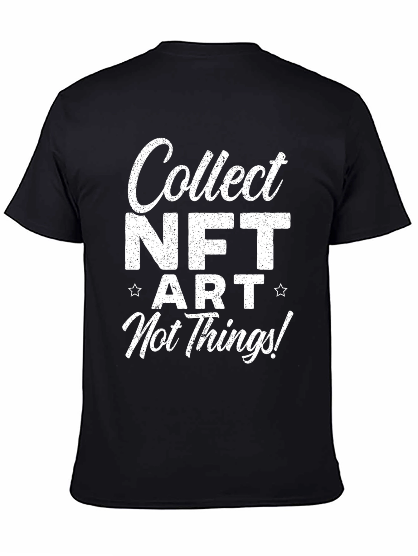 Collect NFT Art T-Shirt - Black Graphic Tee