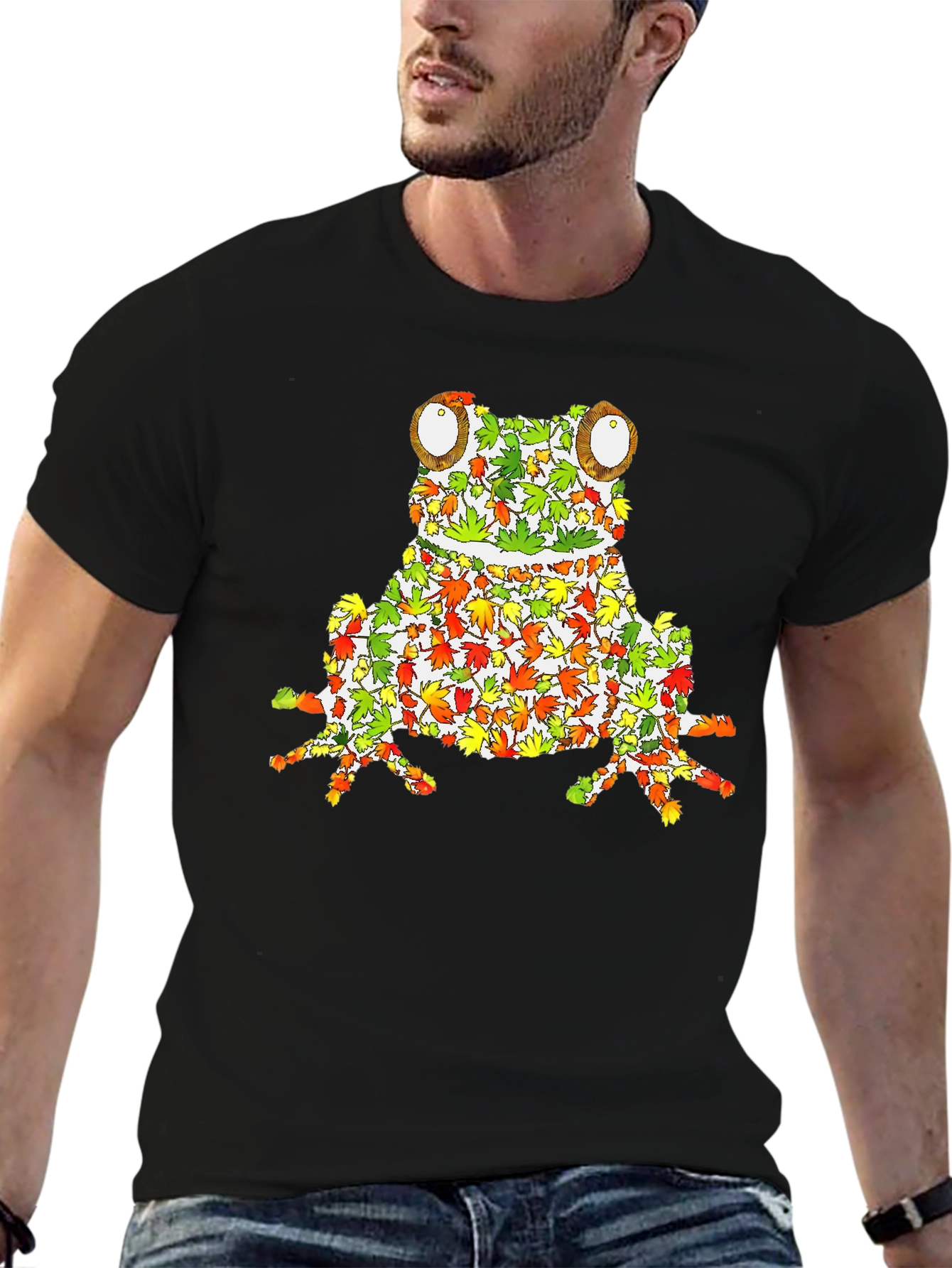 Leaf Frog Graphic Tee - Unique Nature Inspired Design