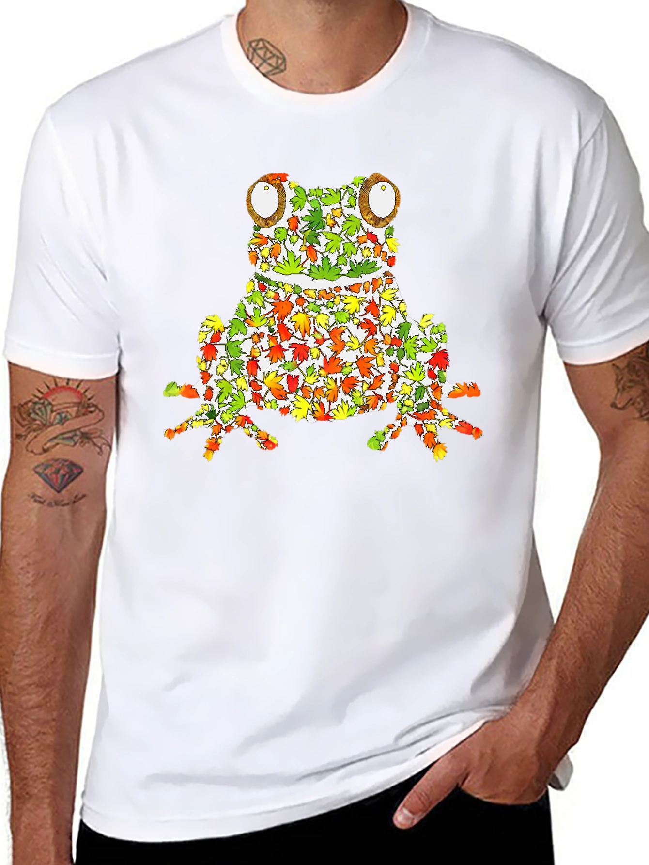 Leaf Frog Graphic Tee - Unique Nature Inspired Design
