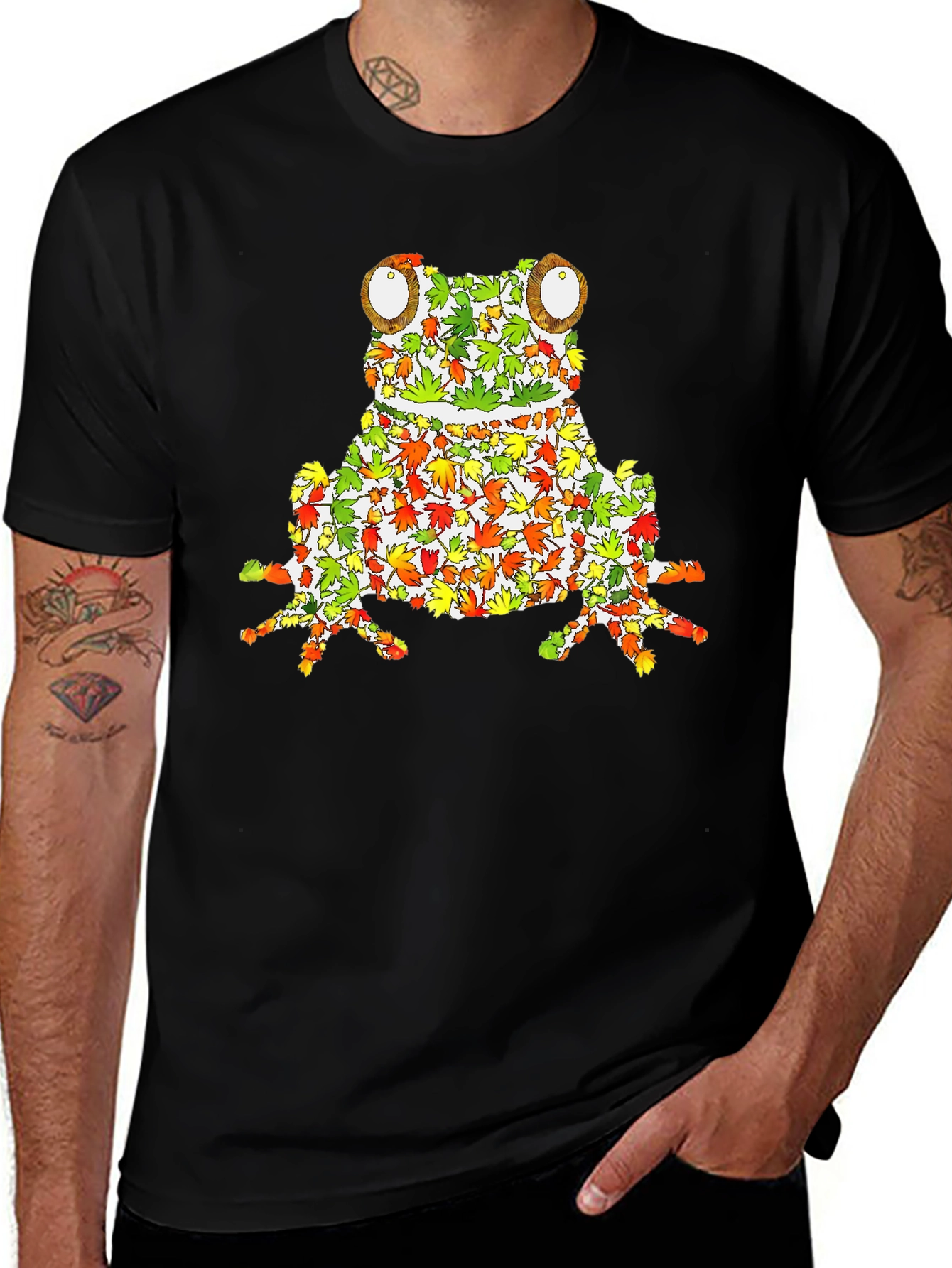 Leaf Frog Graphic Tee - Unique Nature Inspired Design