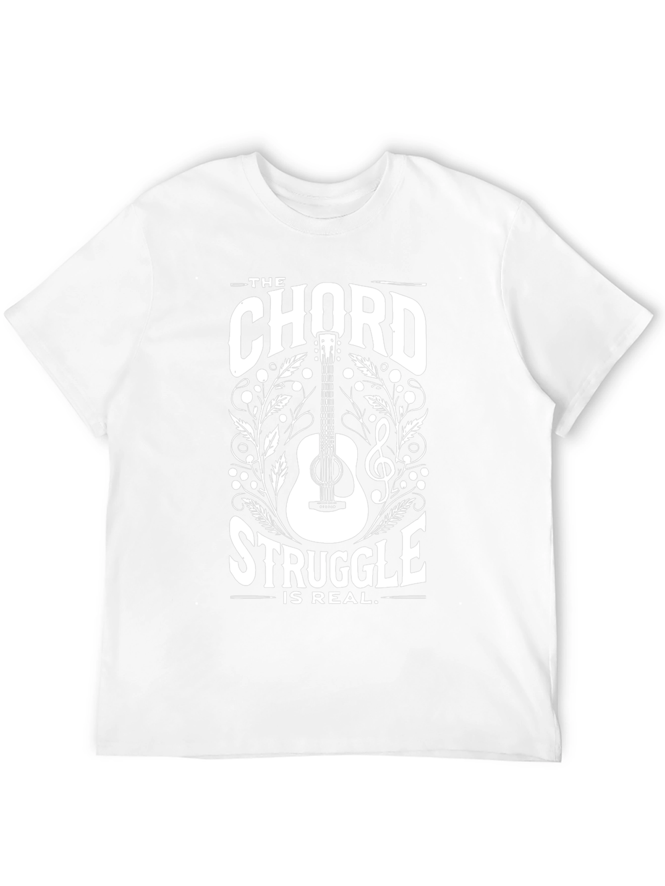 The Chord Struggle is Real Black T-Shirt
