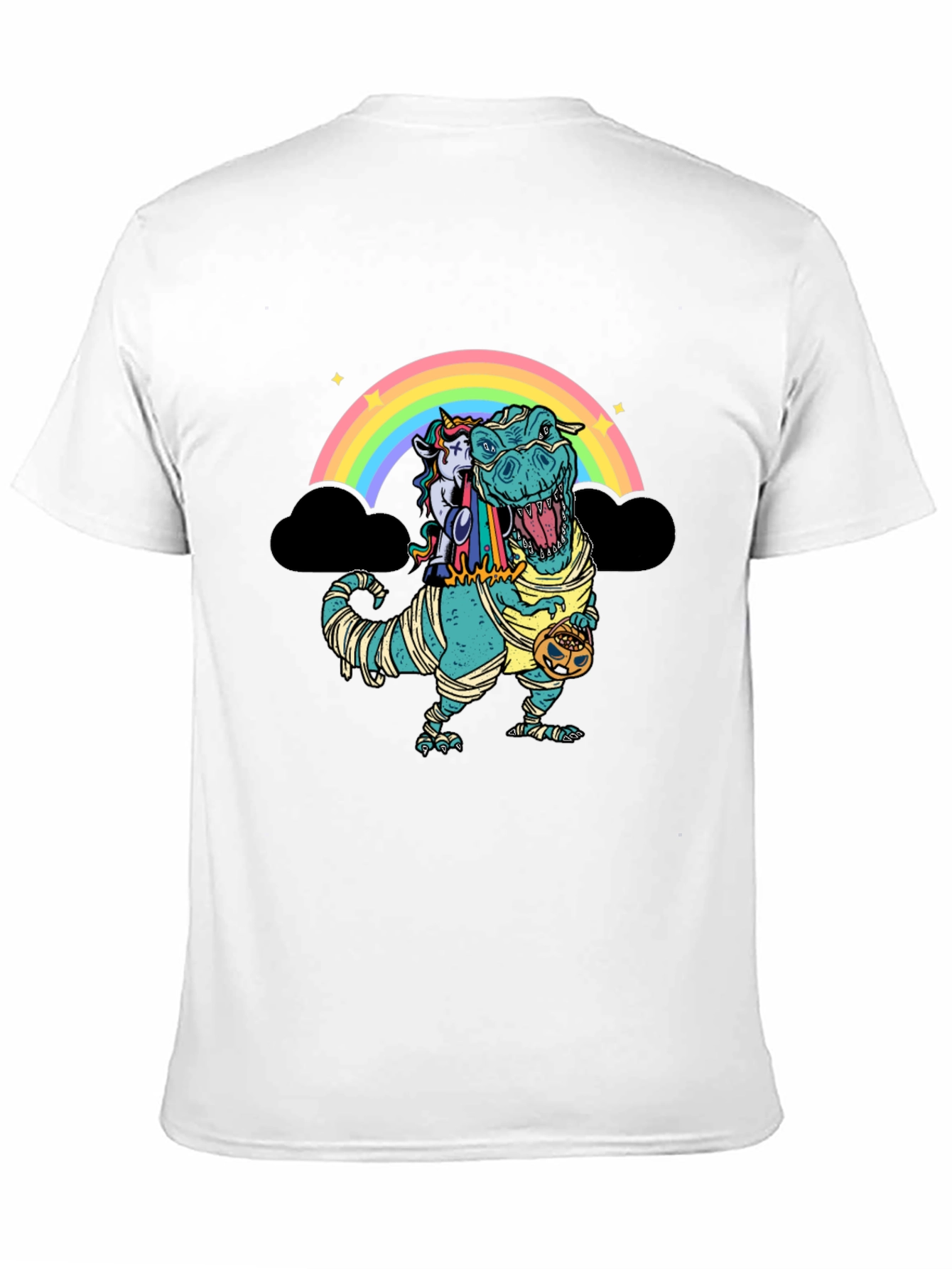 Rainbow Dinosaur Unicorn Mummy T-Shirt