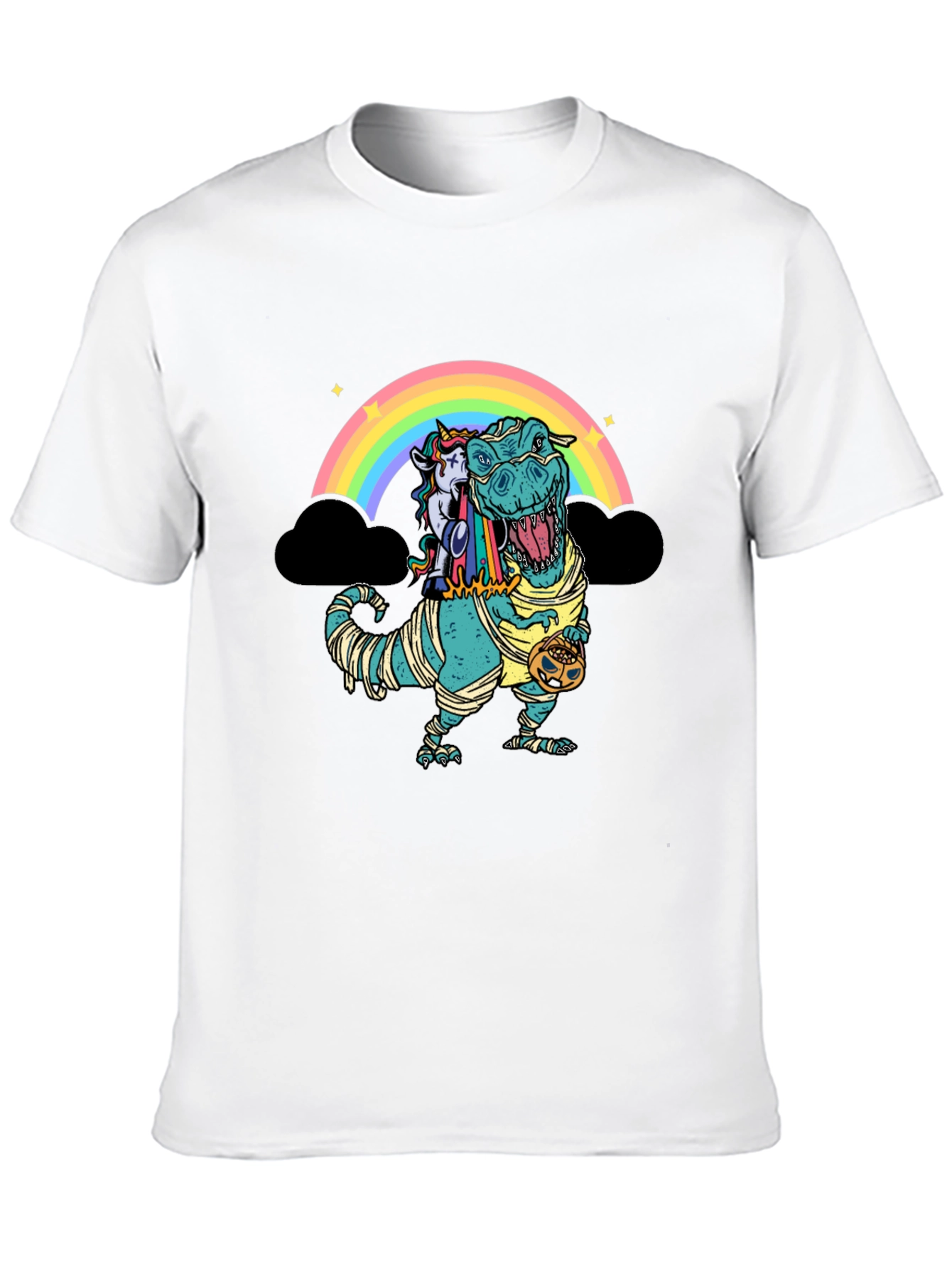 Rainbow Dinosaur Unicorn Mummy T-Shirt
