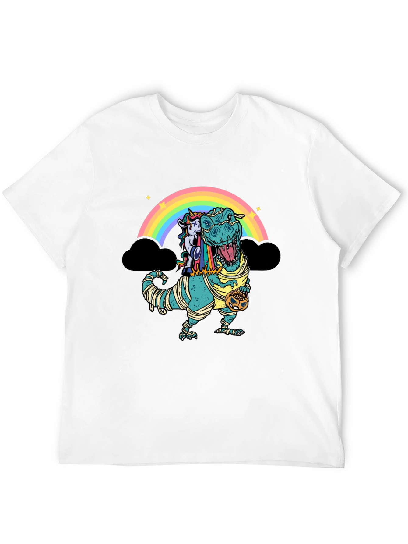 Rainbow Dinosaur Unicorn Mummy T-Shirt