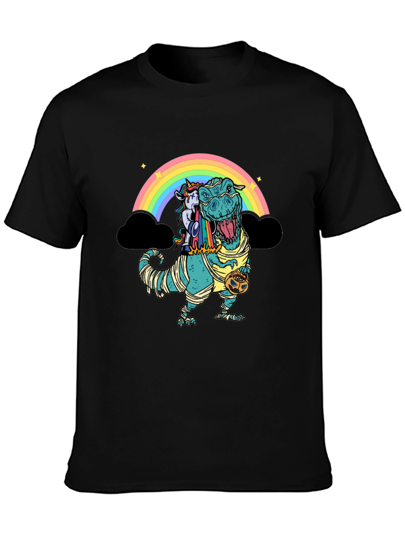 Rainbow Dinosaur Unicorn Mummy T-Shirt