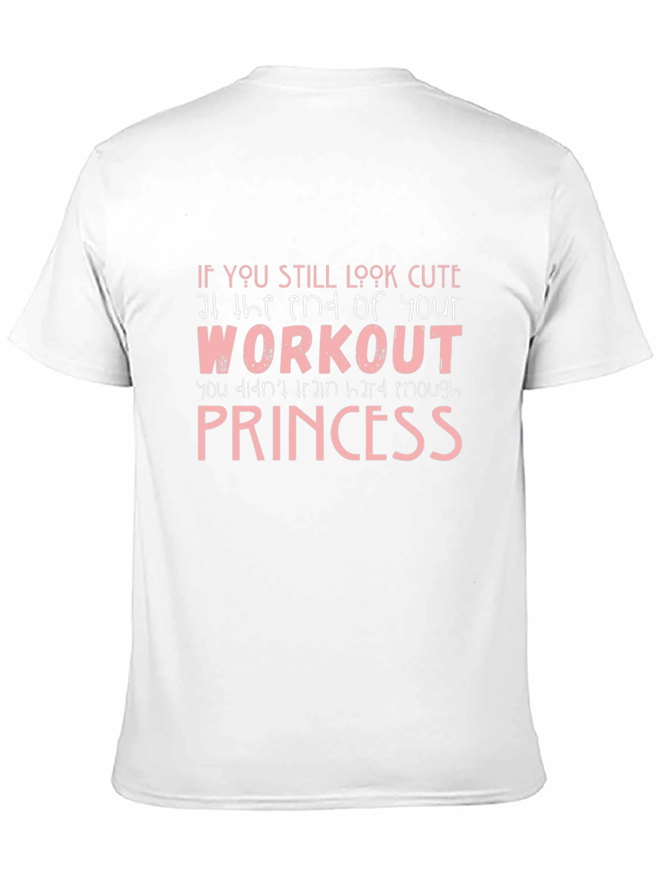 Cute Workout Princess Graphic Tee