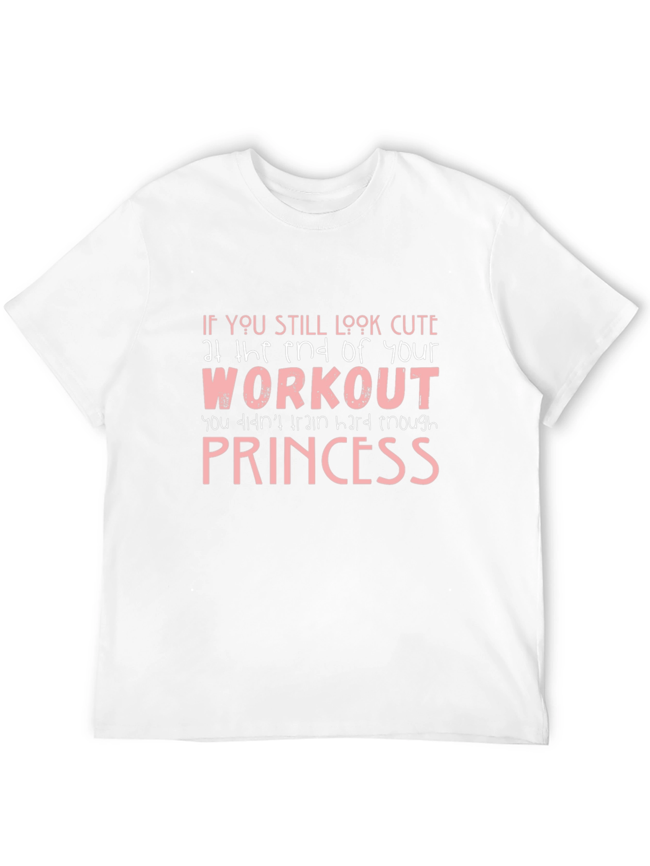 Cute Workout Princess Graphic Tee