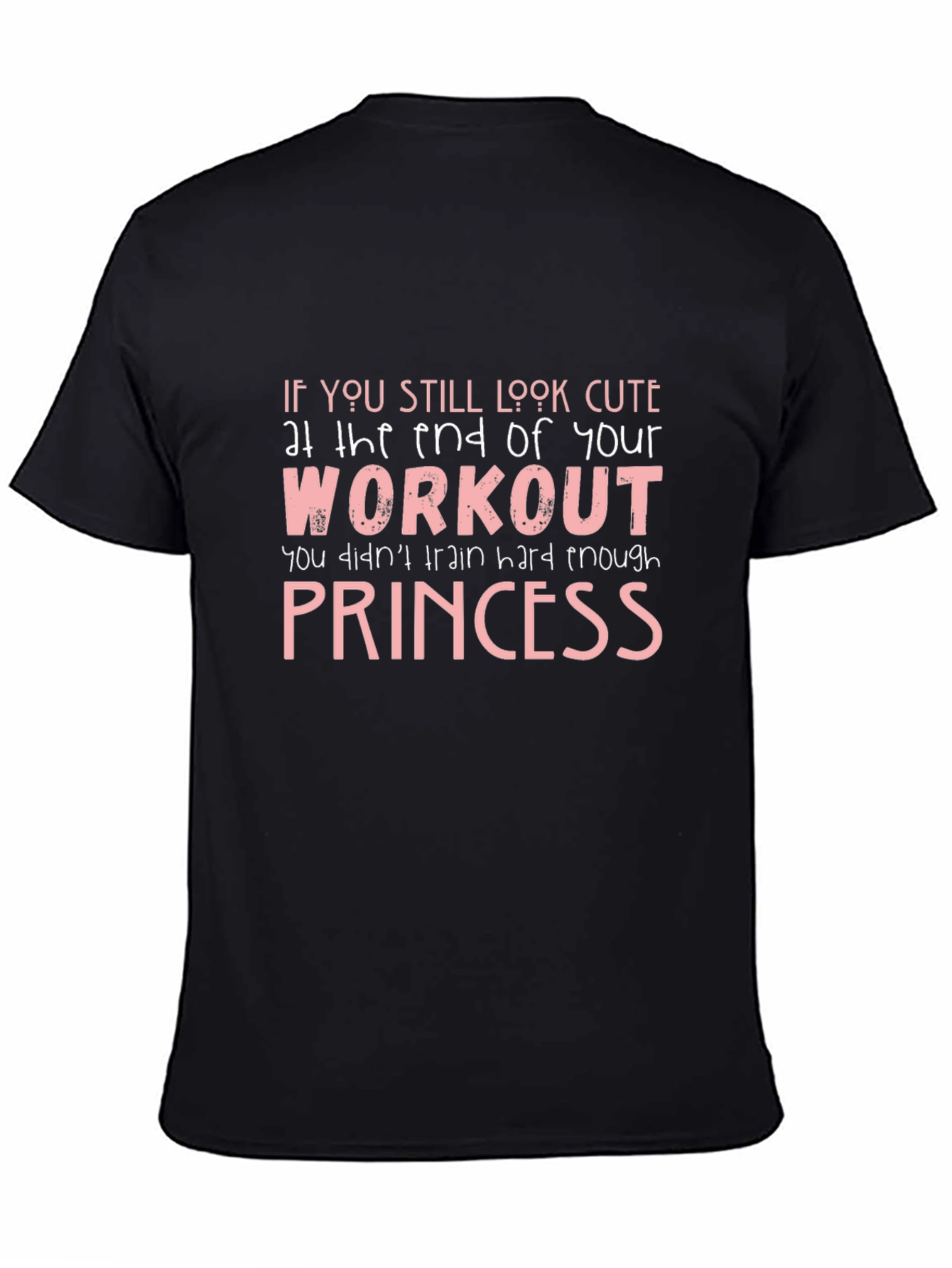 Cute Workout Princess Graphic Tee