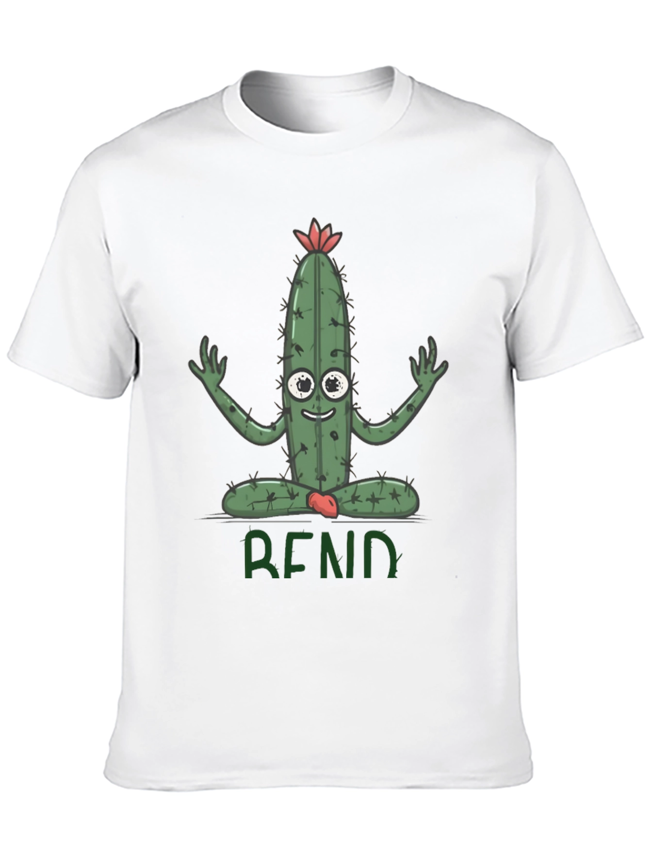 Funny Cactus Yoga T-Shirt - Bend Over Backward