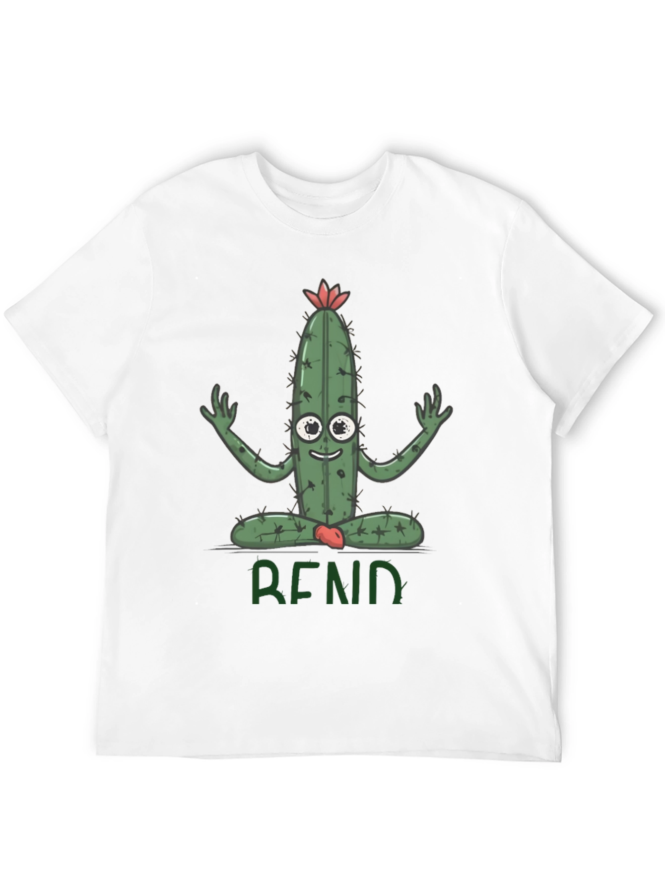 Funny Cactus Yoga T-Shirt - Bend Over Backward