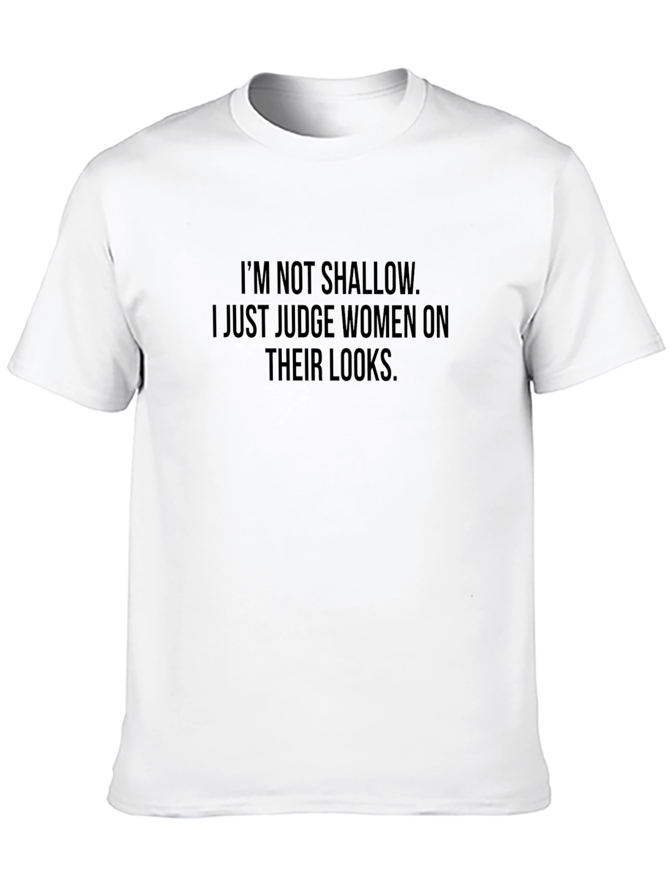 Im Not Shallow Graphic T-Shirt - Mens Black Tee