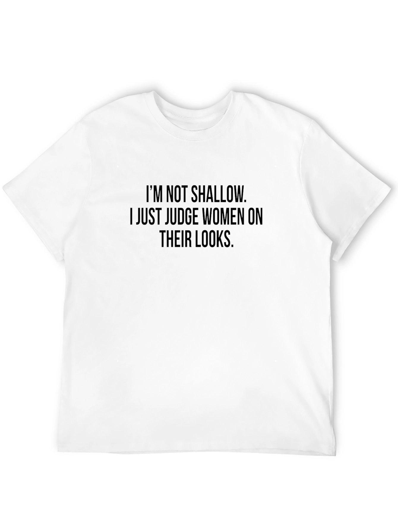 Im Not Shallow Graphic T-Shirt - Mens Black Tee