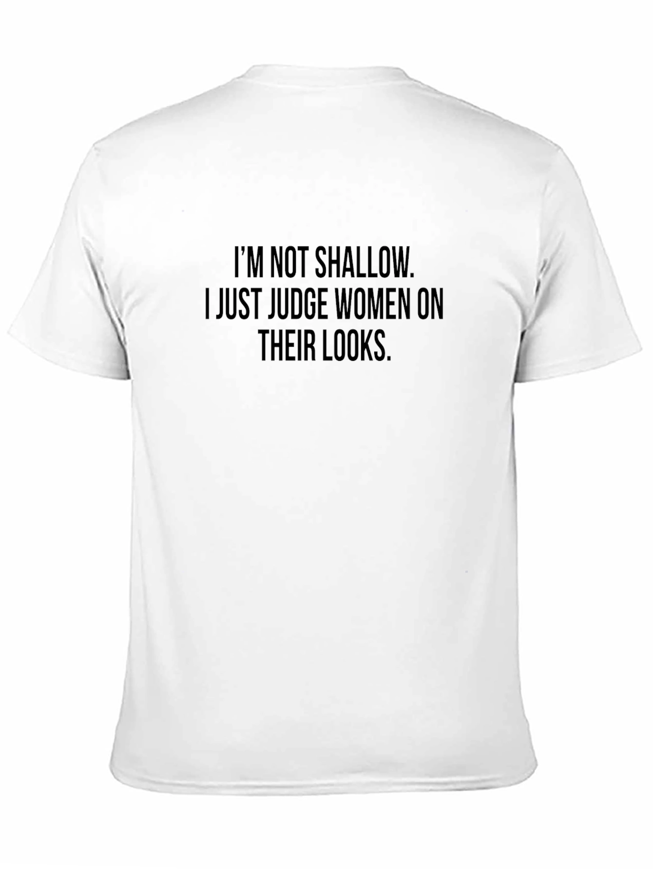 Im Not Shallow Graphic T-Shirt - Mens Black Tee