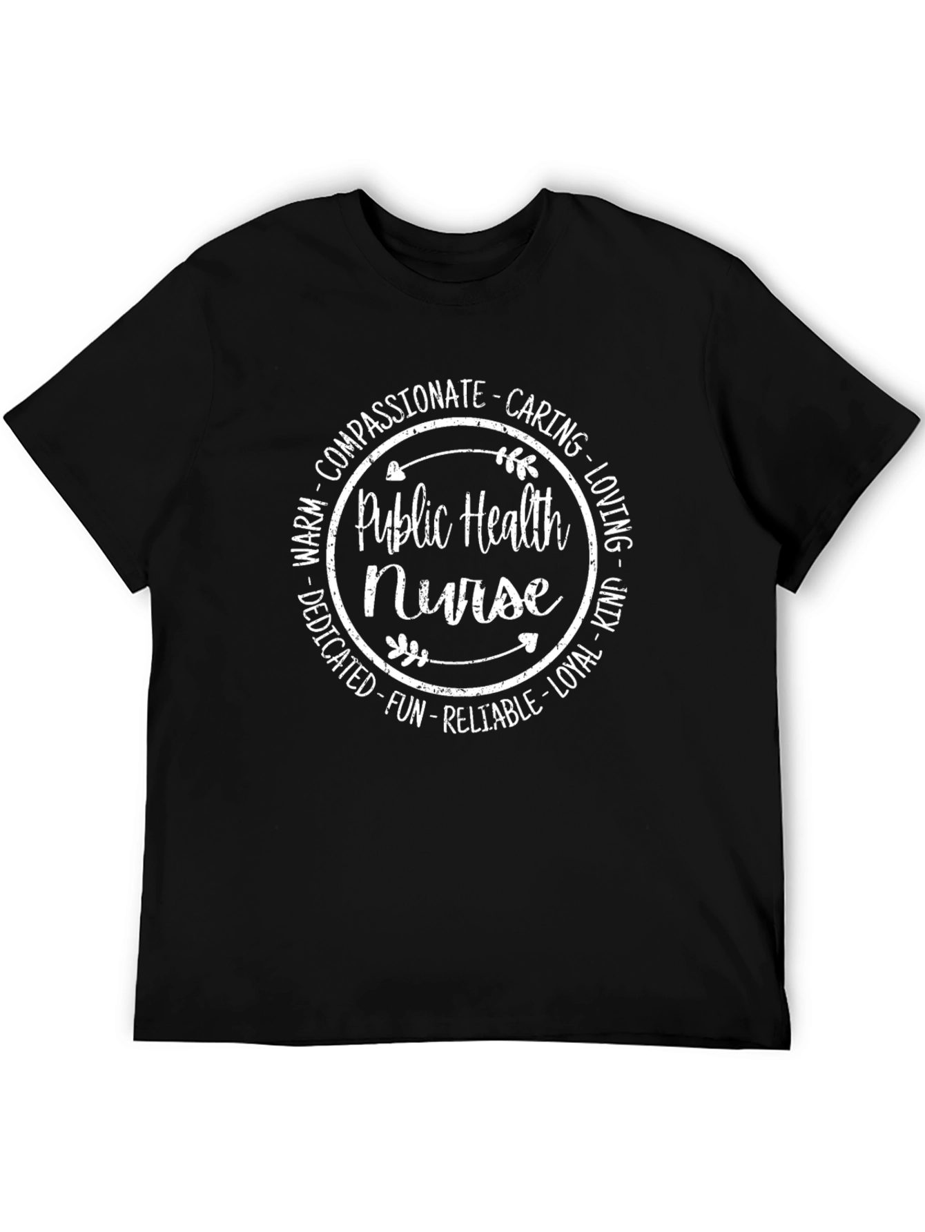 Public Health Nurse Graphic Tee - Black Unisex