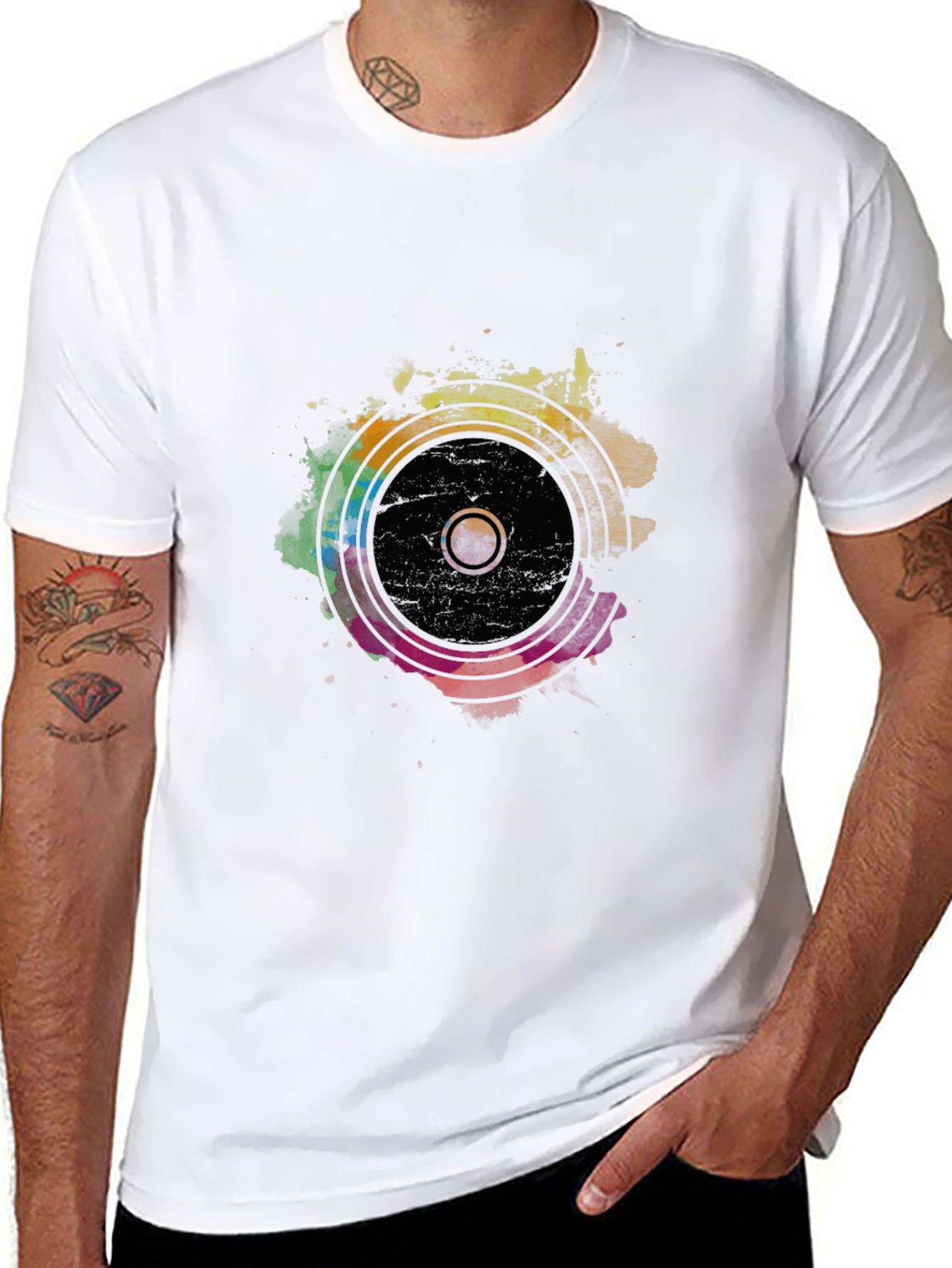 Rainbow Speaker Graphic T-Shirt