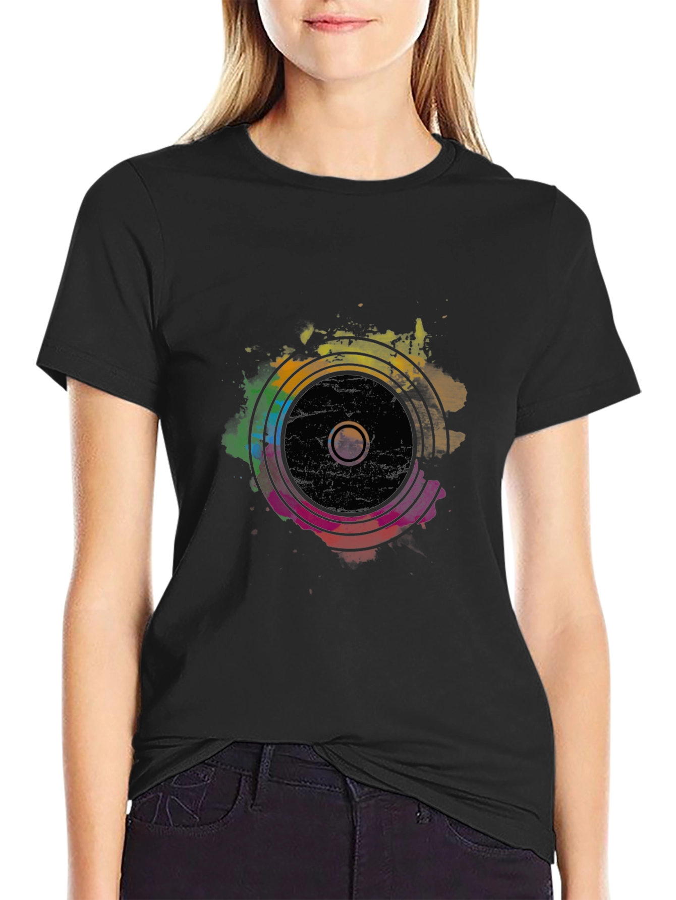 Rainbow Speaker Graphic T-Shirt