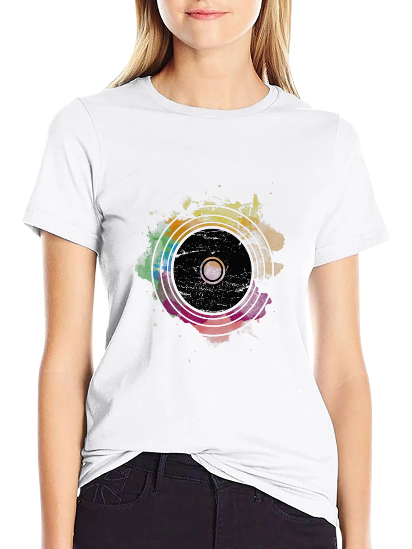 Rainbow Speaker Graphic T-Shirt