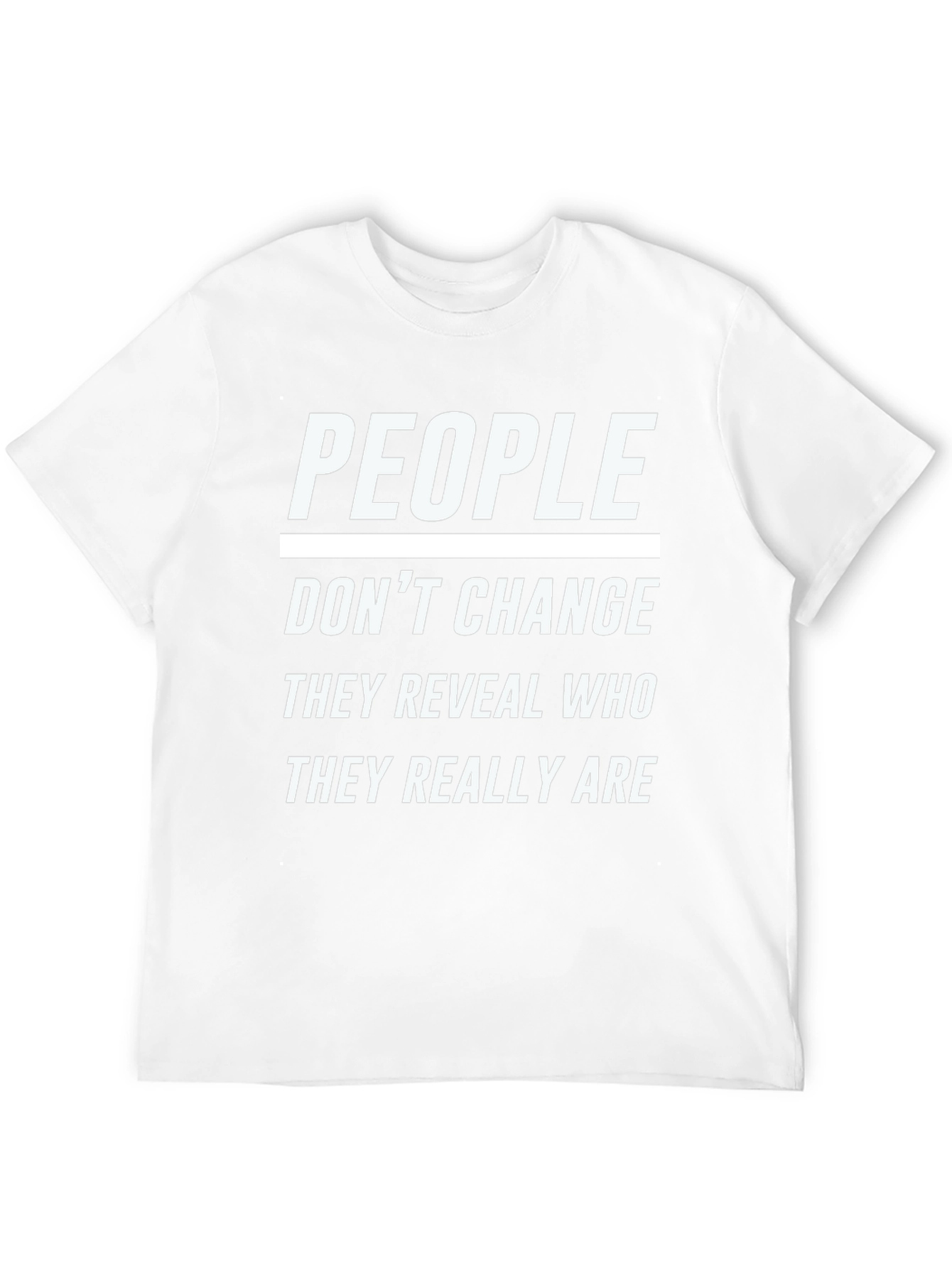People Dont Change Graphic T-Shirt - Black