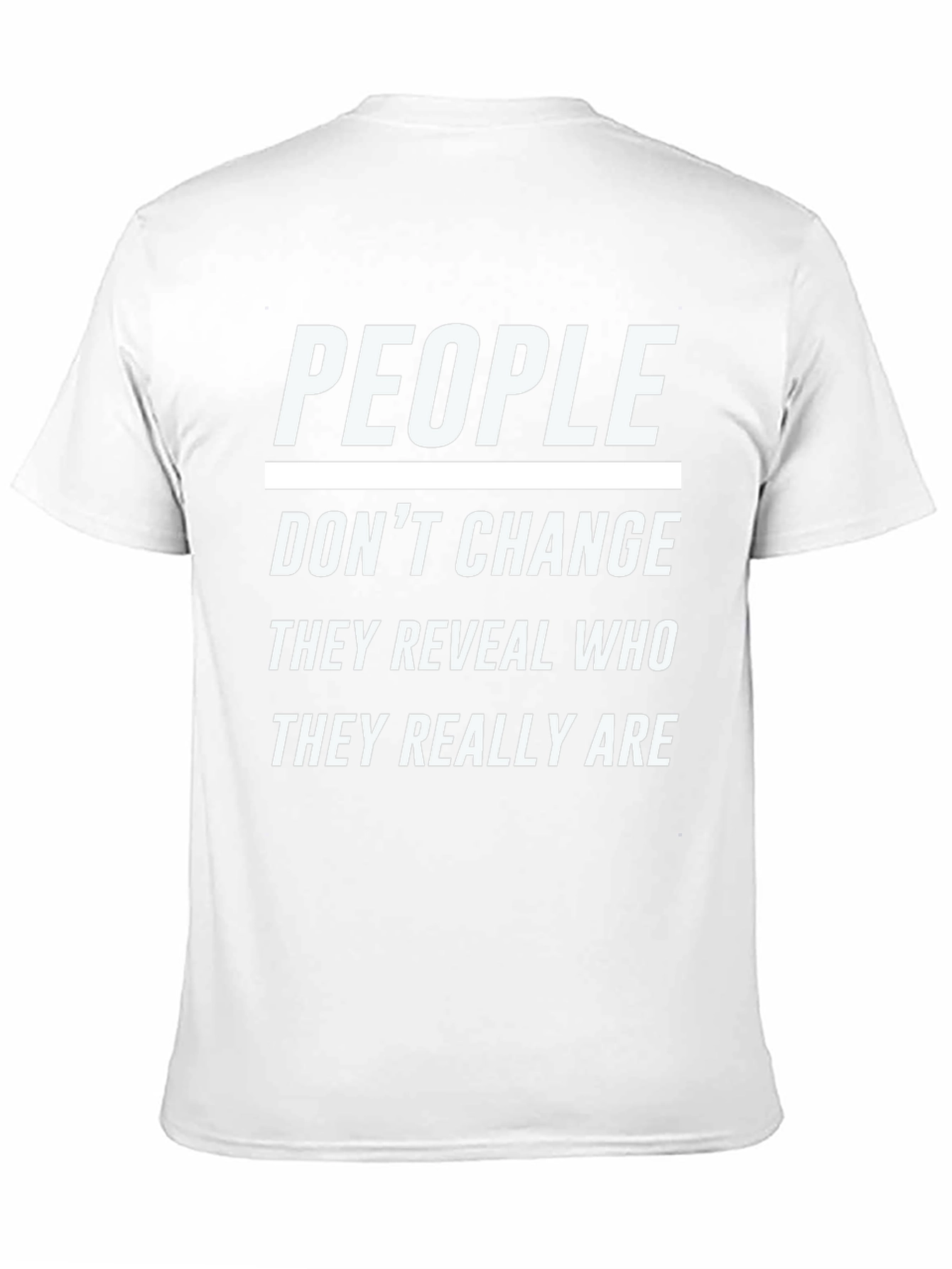 People Dont Change Graphic T-Shirt - Black