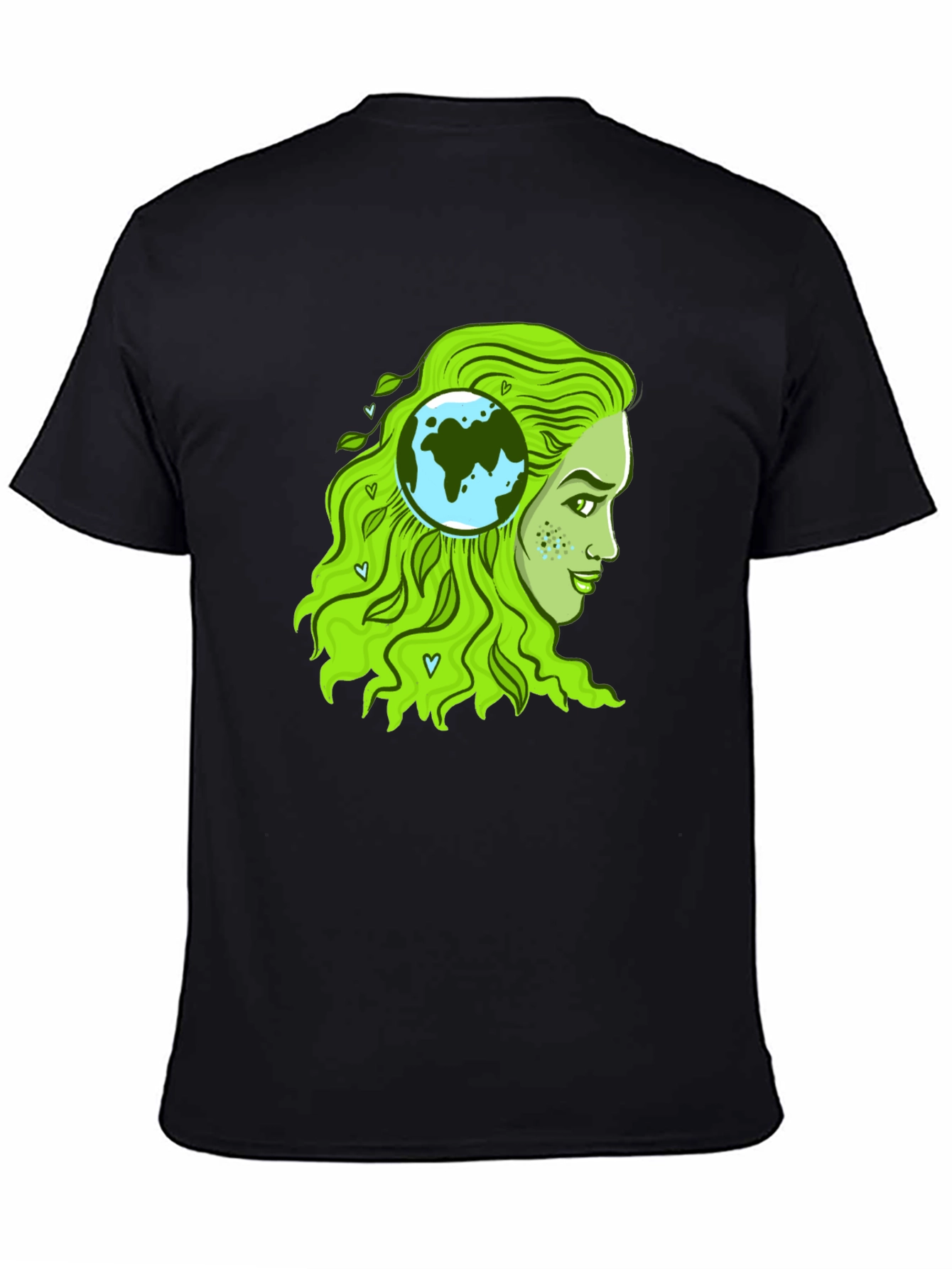 Eco-Friendly Earth Woman Graphic T-Shirt