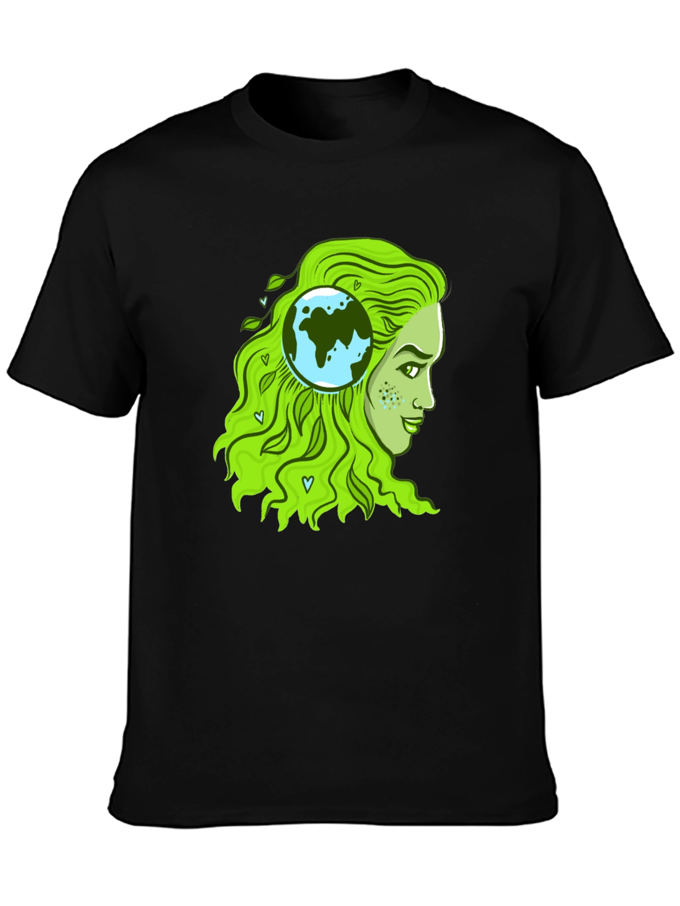 Eco-Friendly Earth Woman Graphic T-Shirt