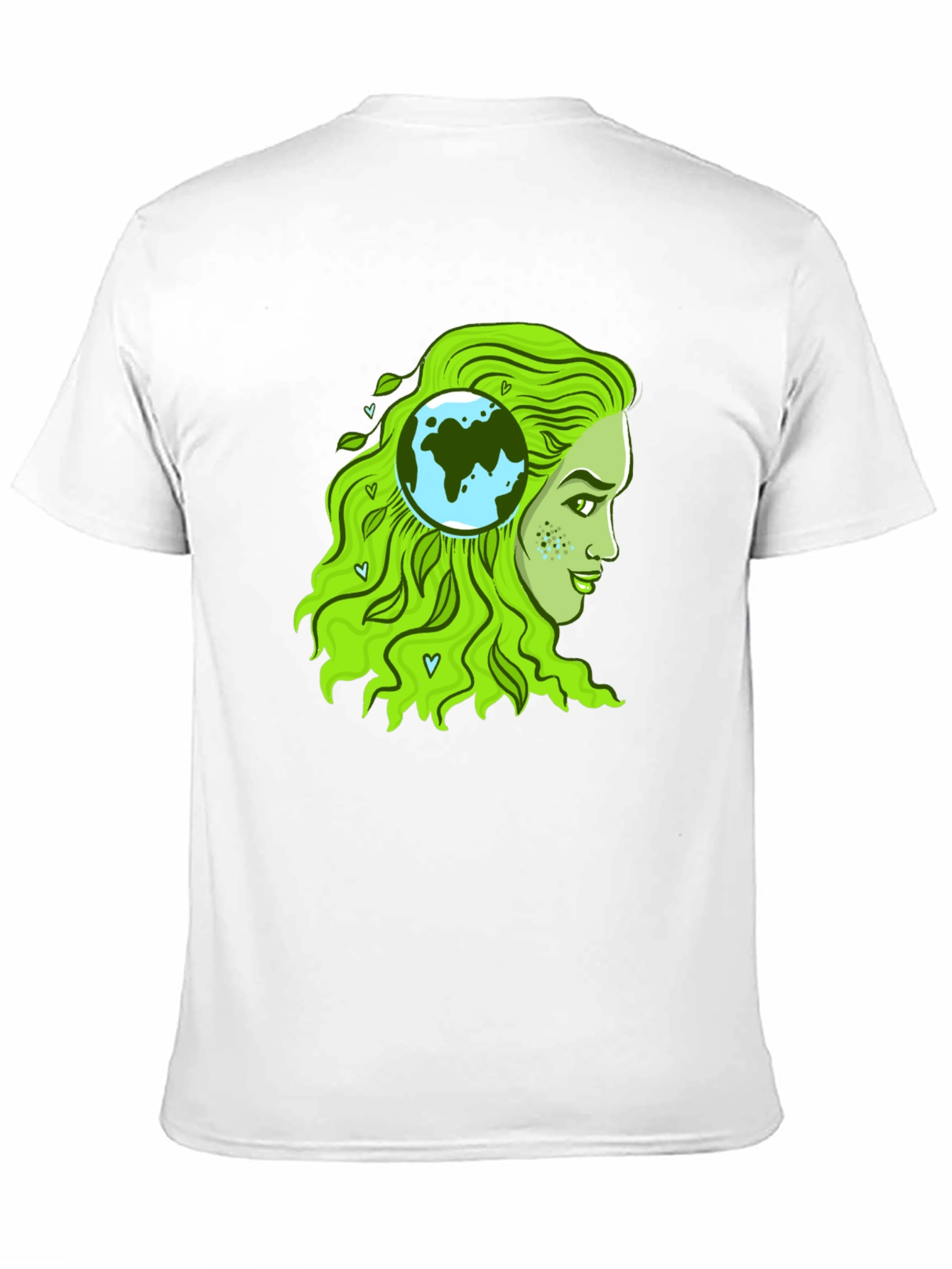 Eco-Friendly Earth Woman Graphic T-Shirt