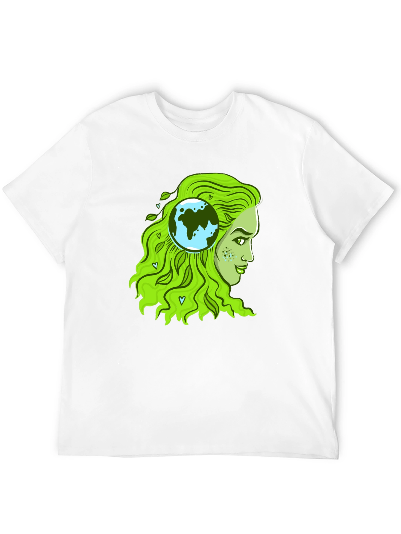 Eco-Friendly Earth Woman Graphic T-Shirt