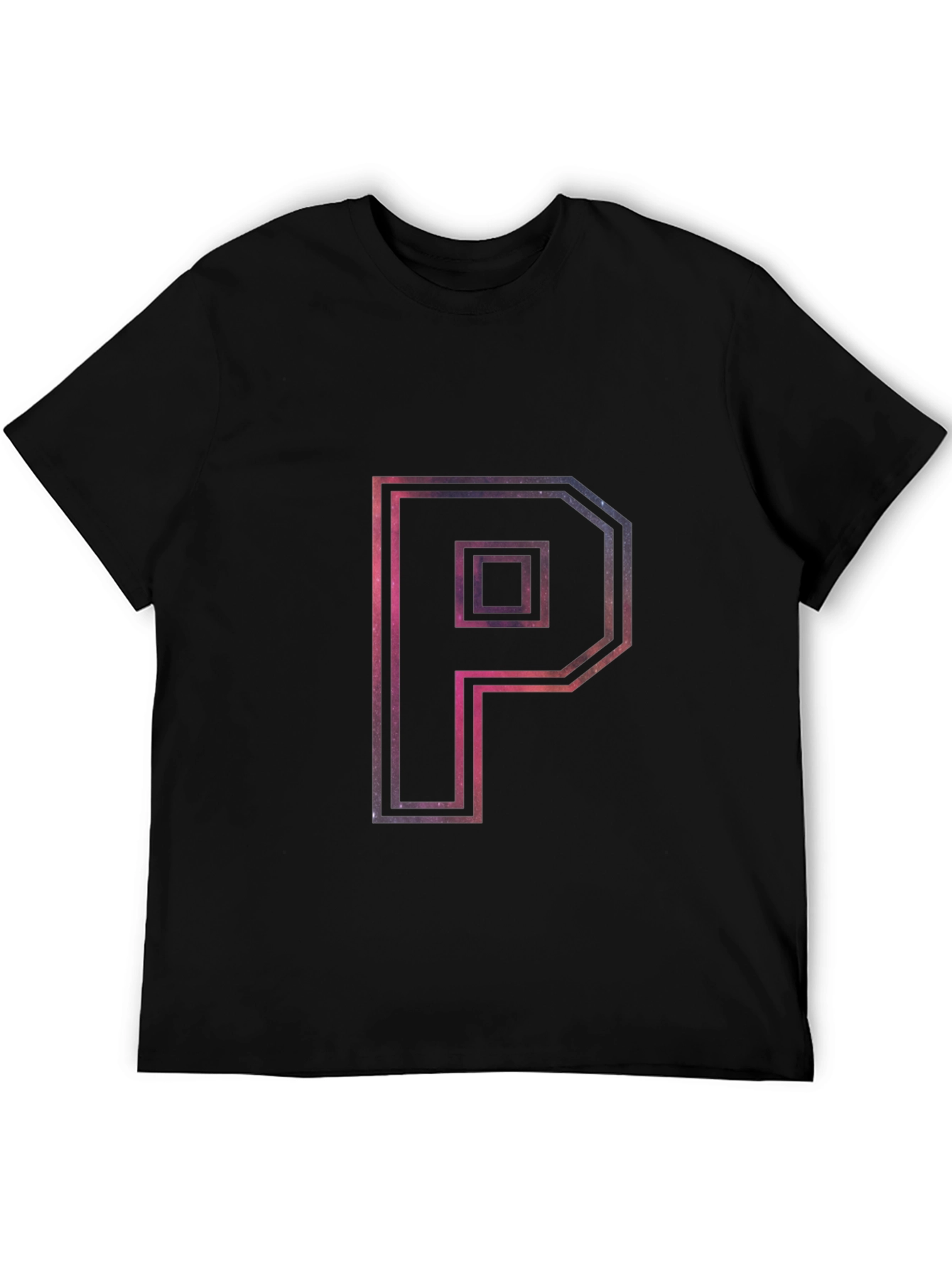 Galaxy P Graphic Tee - Modern Black T-Shirt