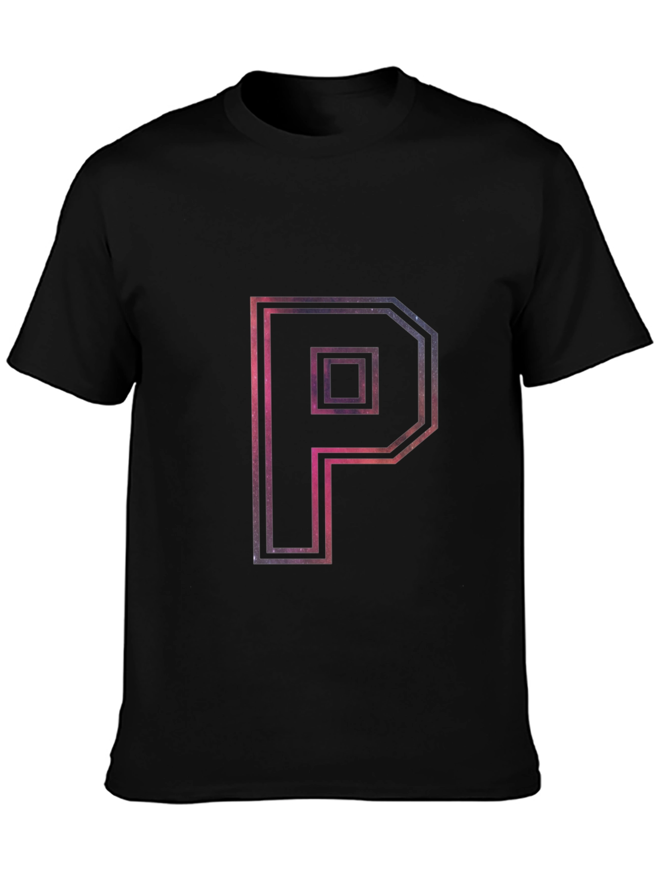 Galaxy P Graphic Tee - Modern Black T-Shirt