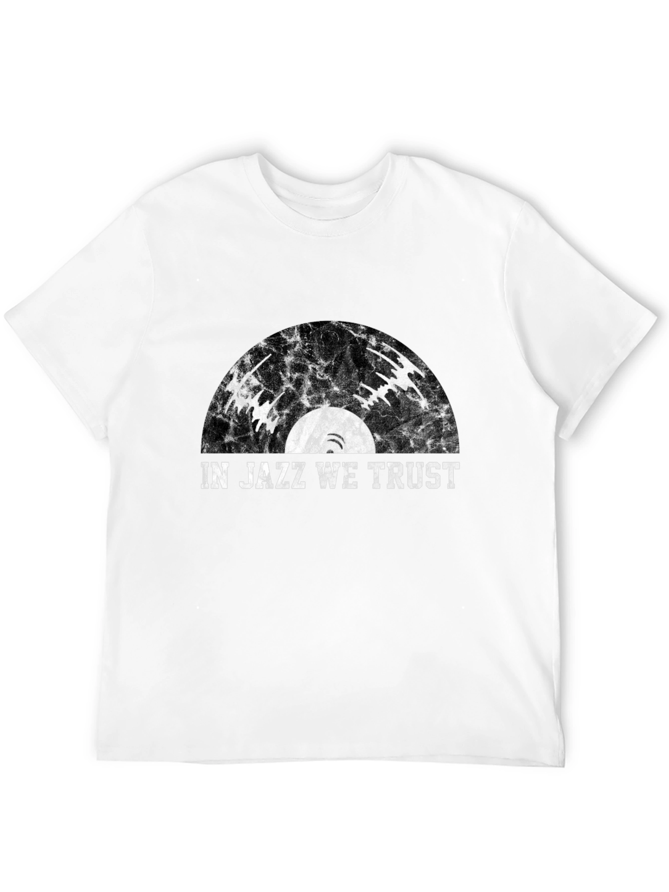 In Jazz We Trust Black Graphic Tee