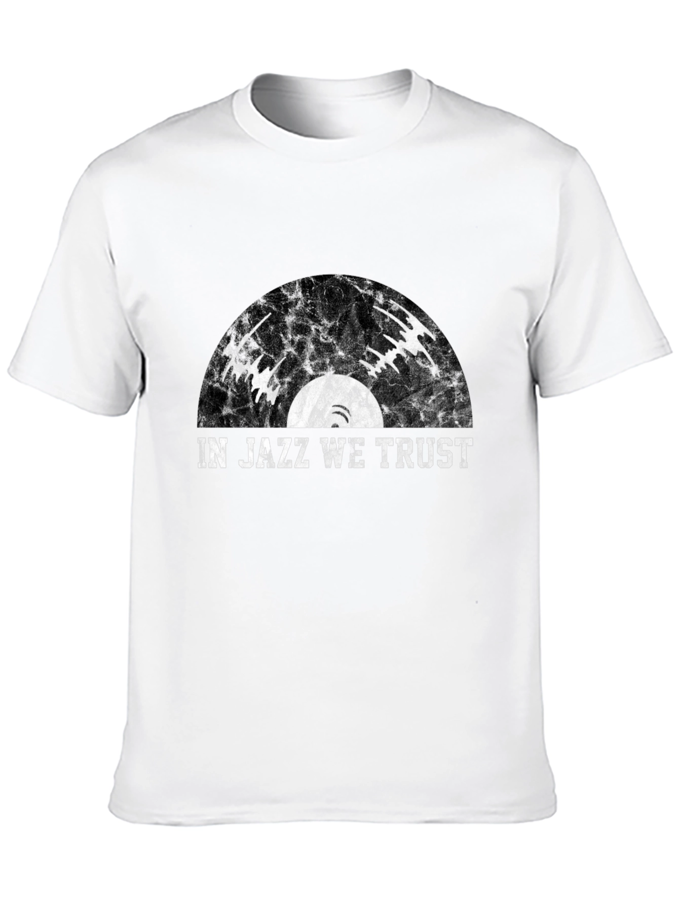 In Jazz We Trust Black Graphic Tee