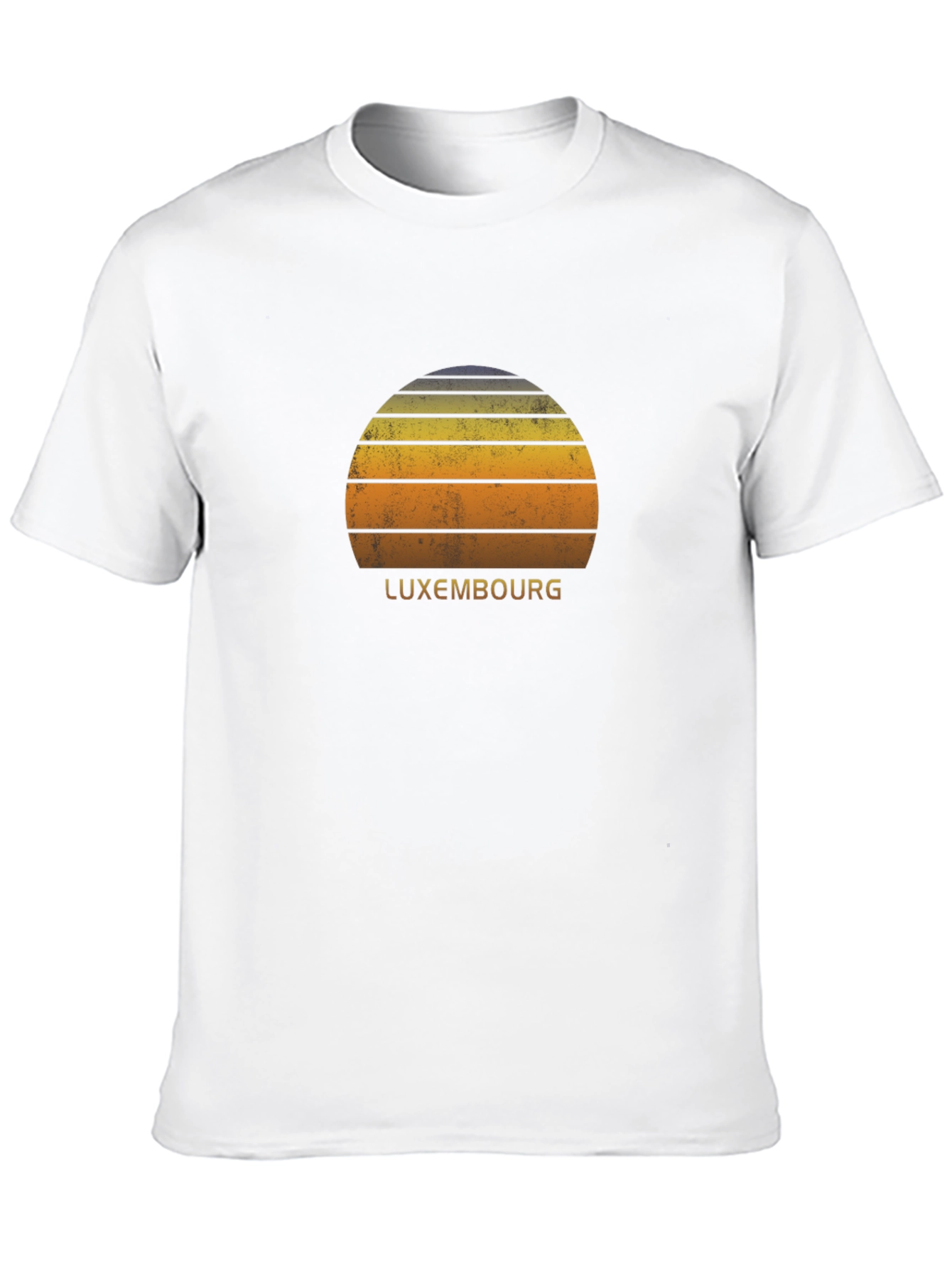 Retro Luxembourg Sunset Graphic T-Shirt