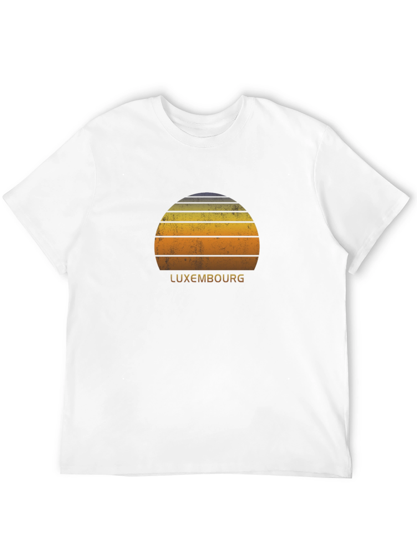 Retro Luxembourg Sunset Graphic T-Shirt