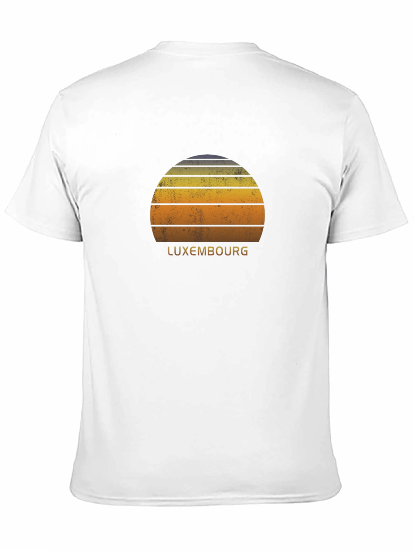 Retro Luxembourg Sunset Graphic T-Shirt