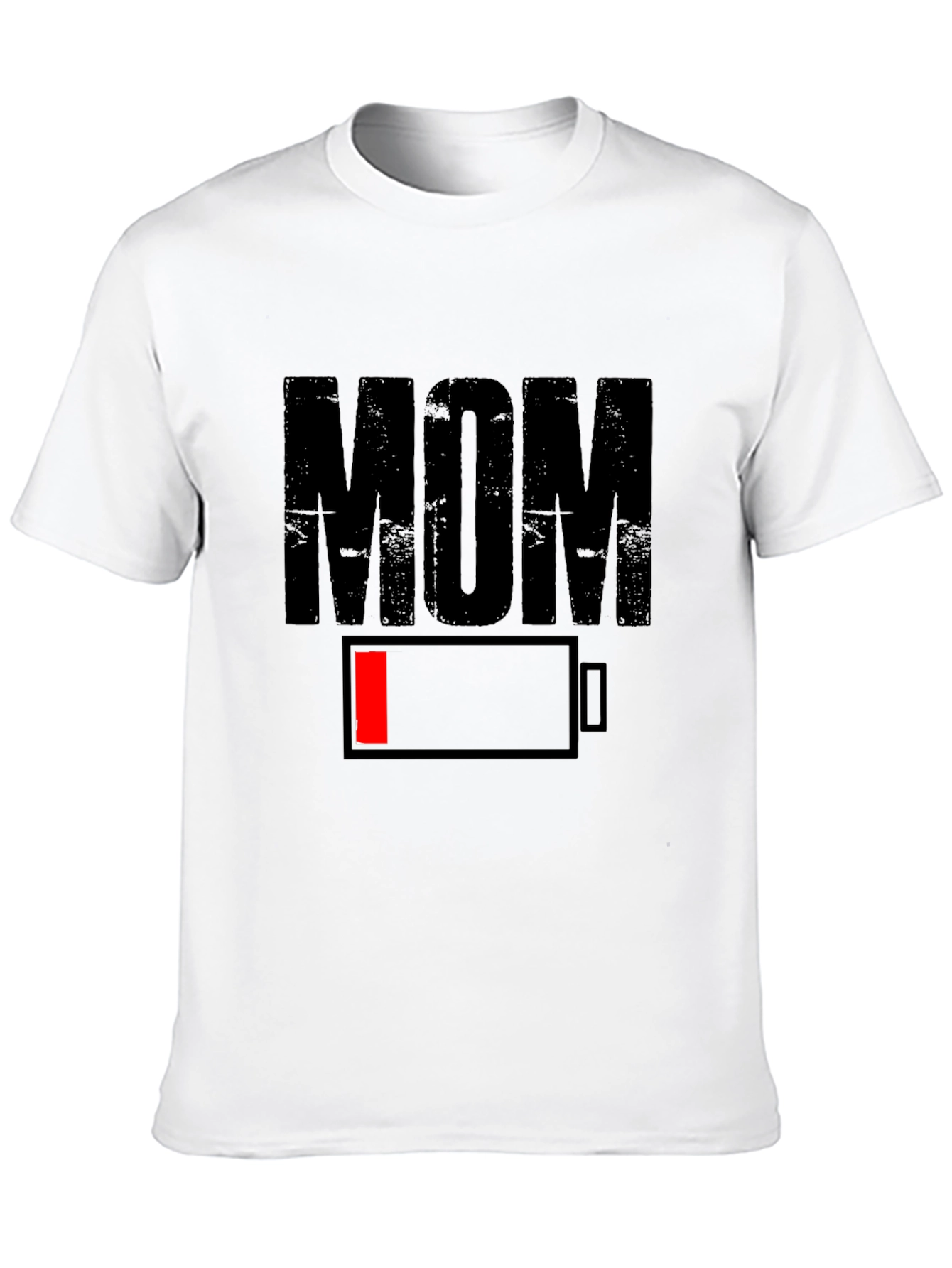 Mom Low Battery Funny T-Shirt