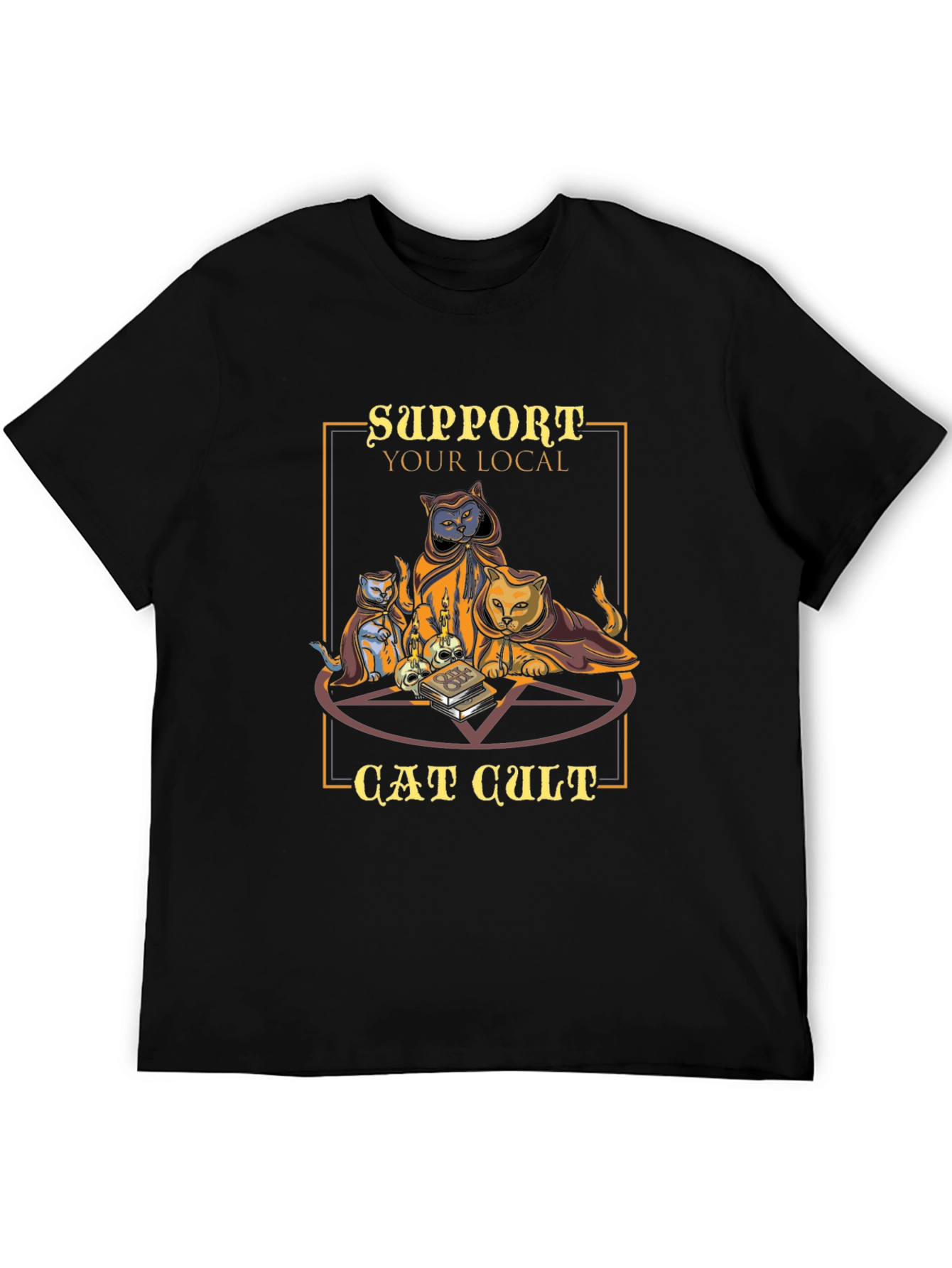 Support Your Local Cat Cult T-Shirt