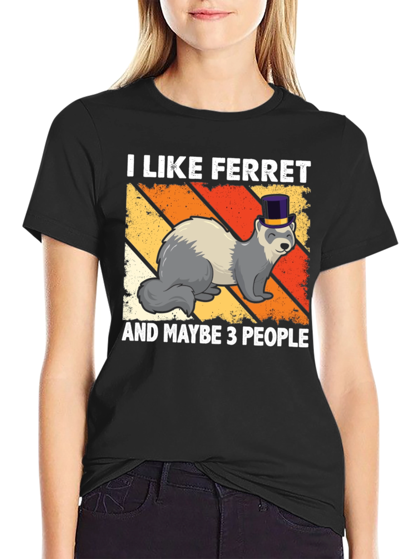 I Like Ferrets T-Shirt Funny Pet Lover Tee