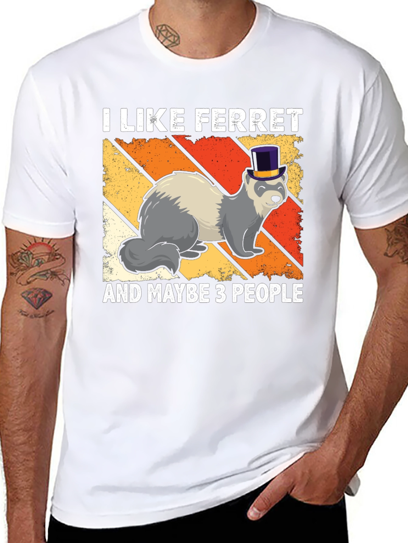 I Like Ferrets T-Shirt Funny Pet Lover Tee