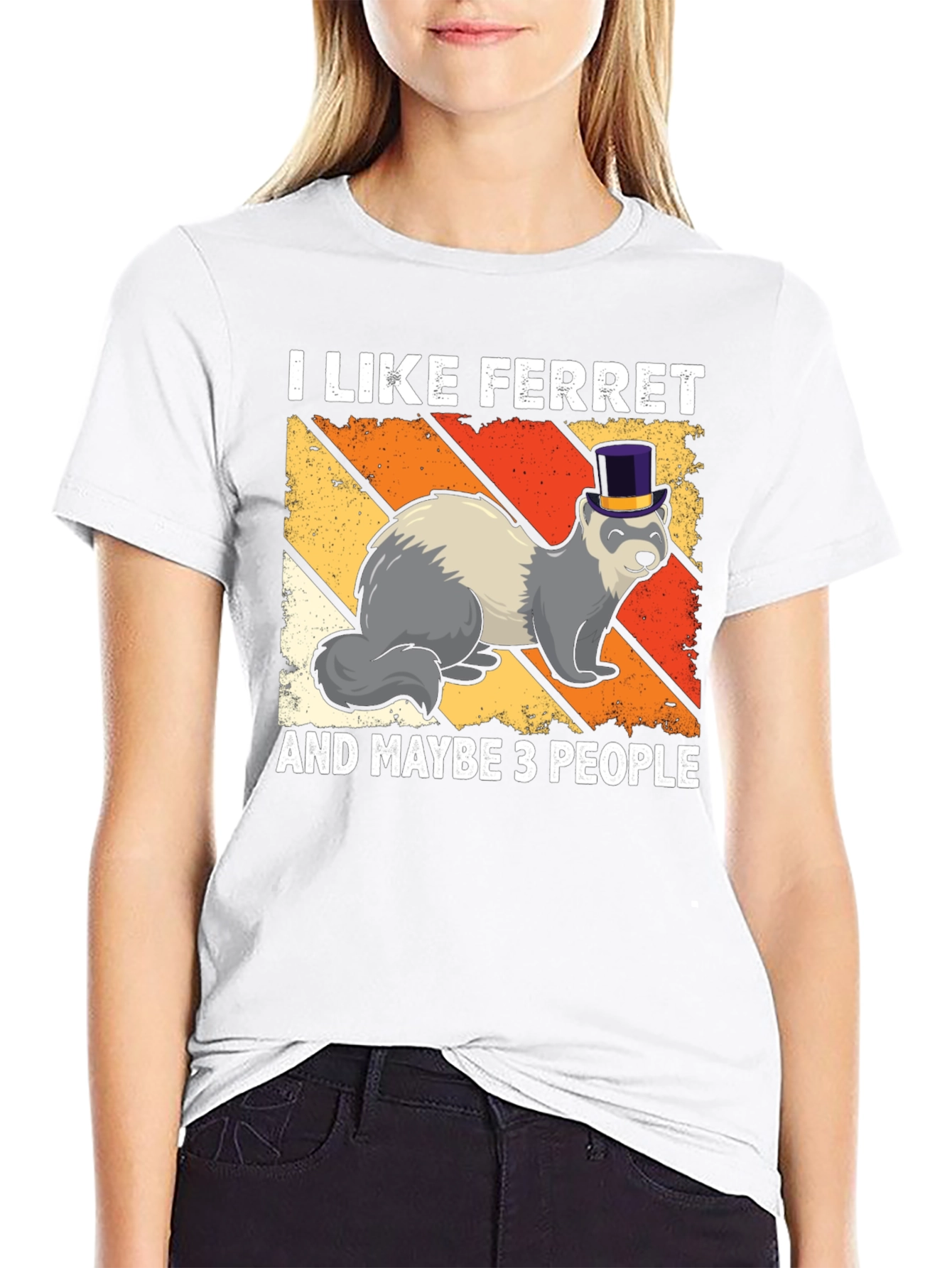I Like Ferrets T-Shirt Funny Pet Lover Tee
