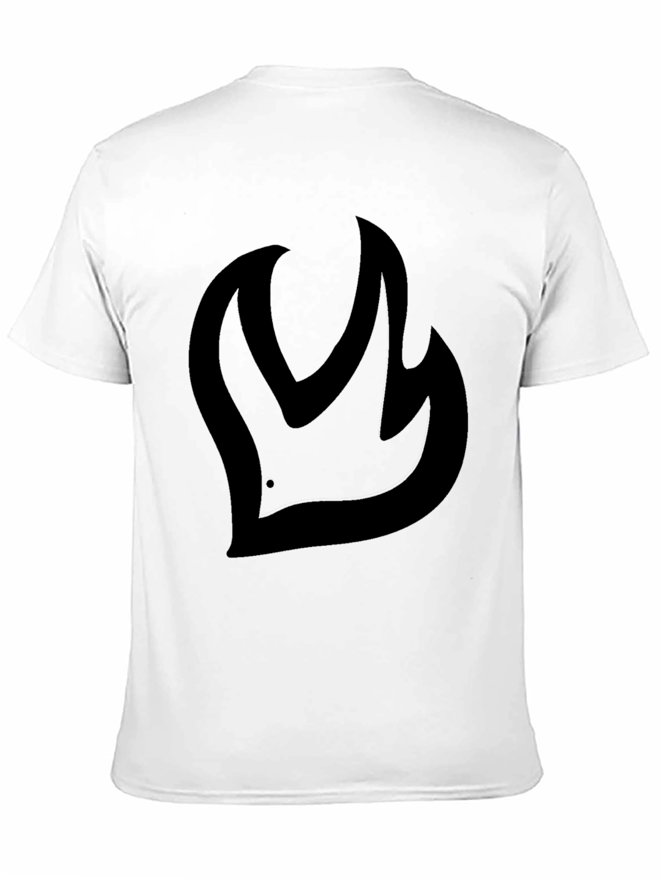 Bold Flame Graphic Black T-Shirt