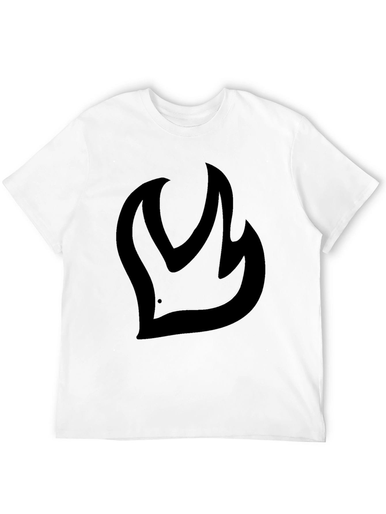 Bold Flame Graphic Black T-Shirt