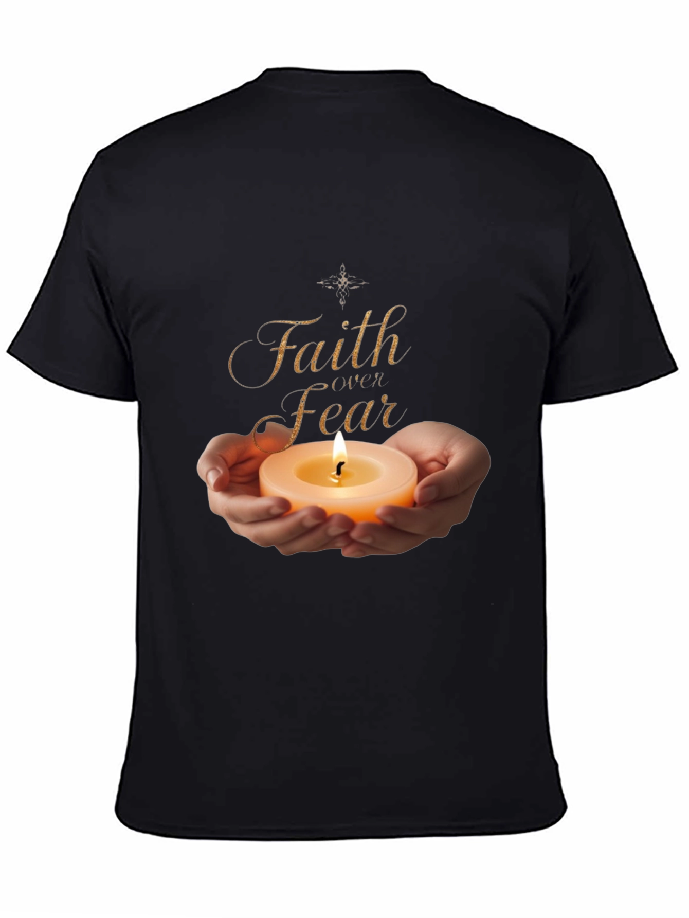 Faith Over Fear Graphic Tee - Light in Darkness