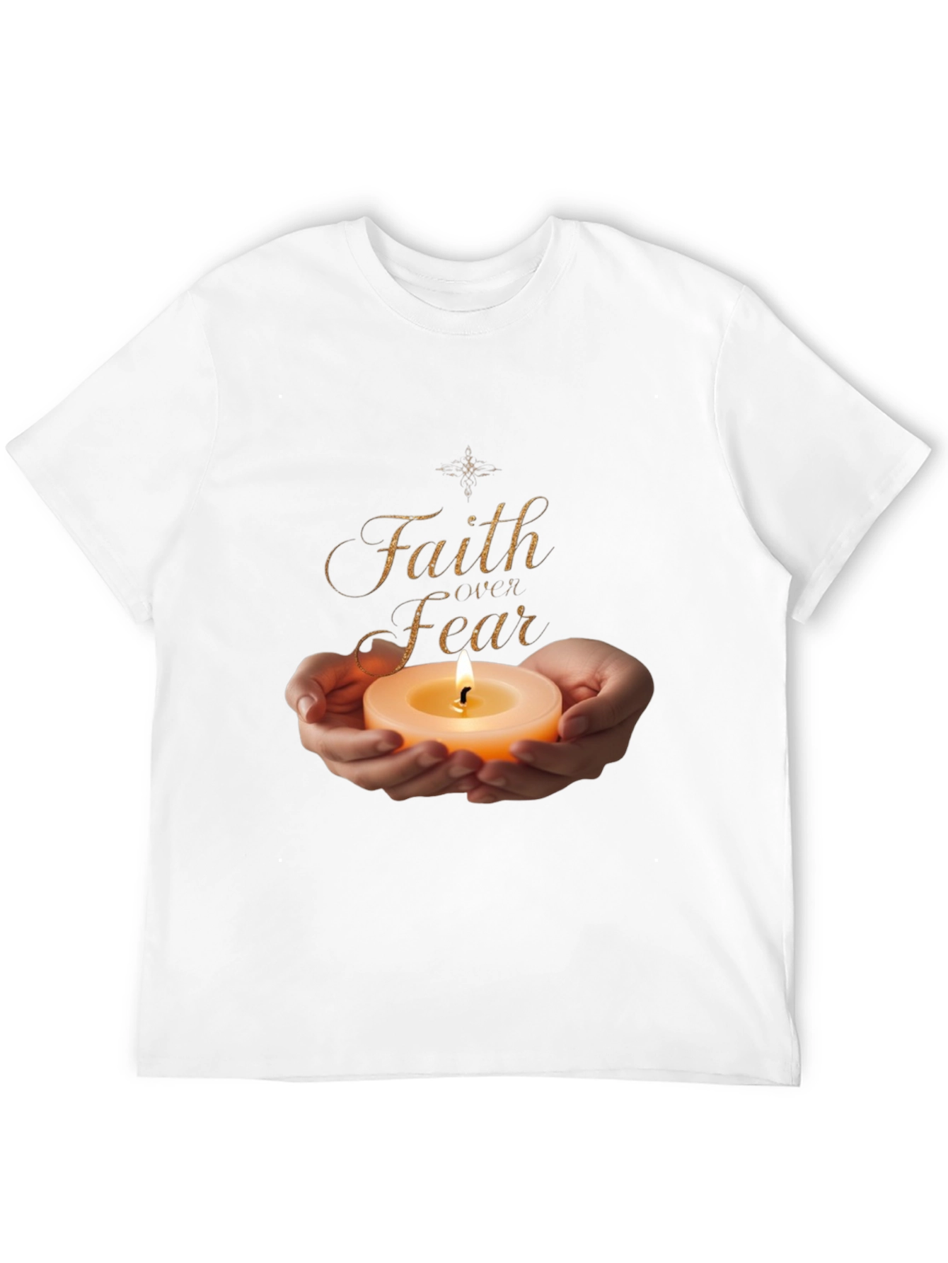 Faith Over Fear Graphic Tee - Light in Darkness